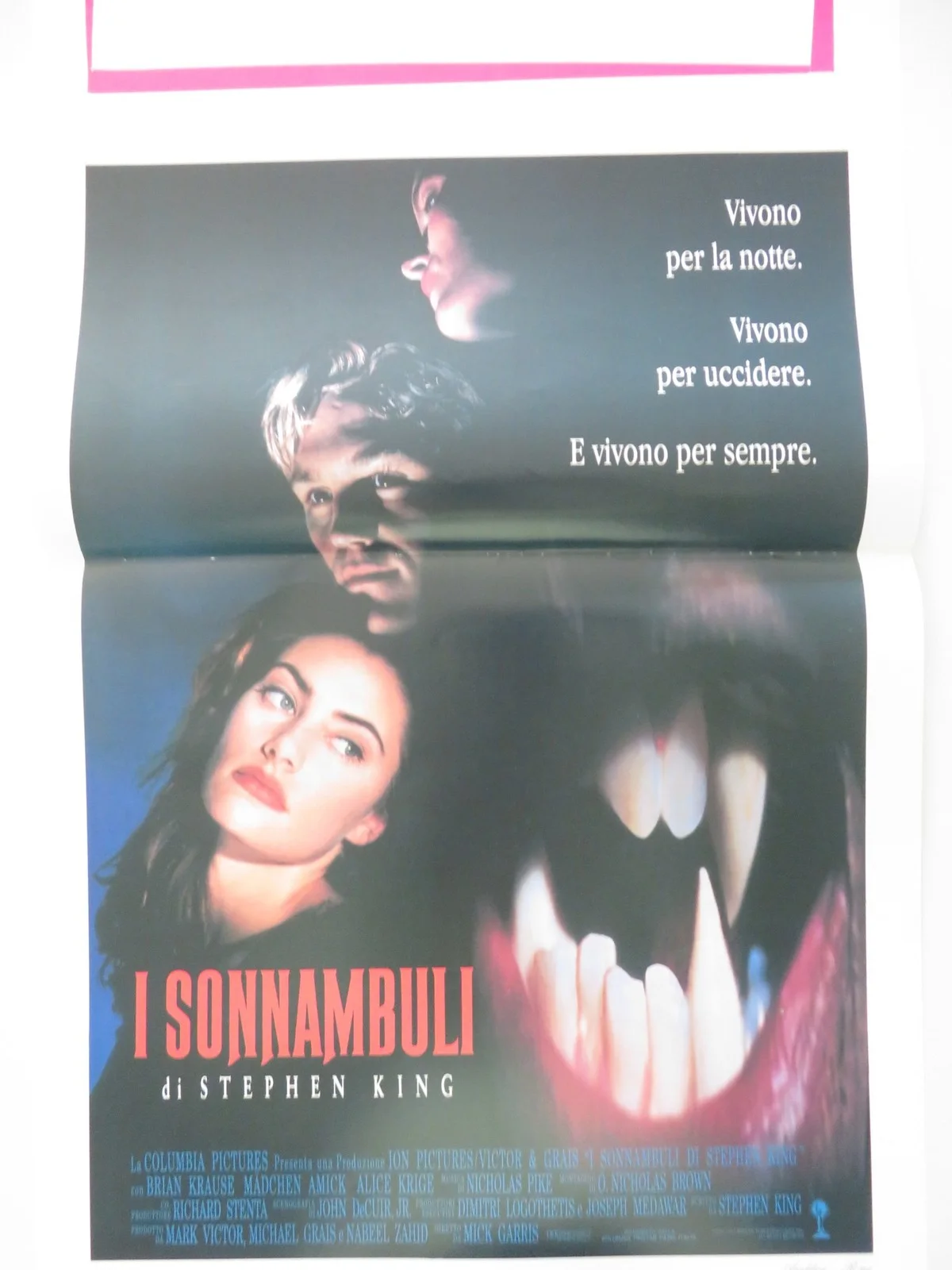 Sleepwalkers ITALIAN LOCANDINA POSTER STEPHEN KING BRIAN KRAUSE 1992, image 3