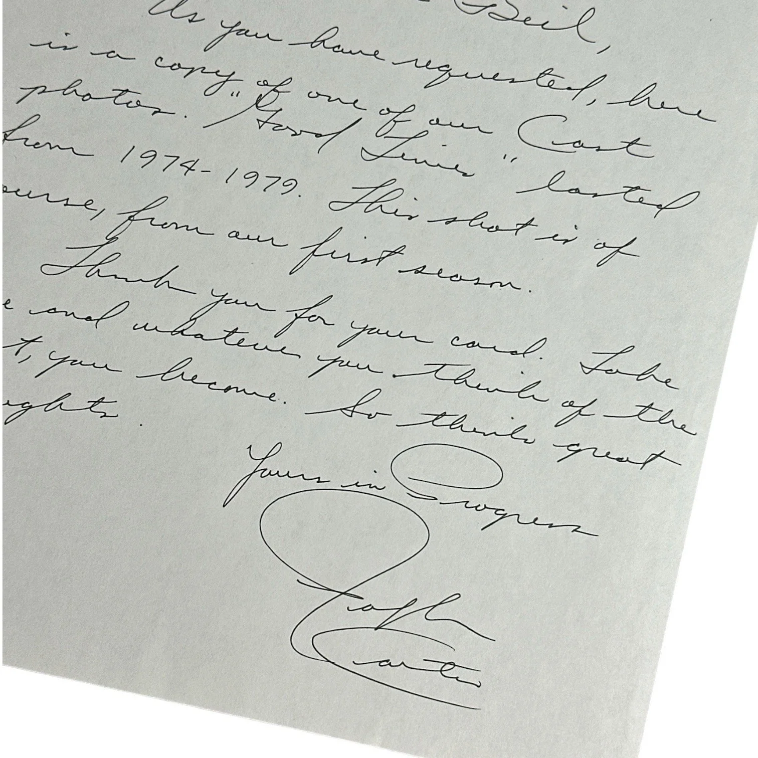 Ralph Carter, Michael Evans on Good Times — Ralph Carter “Good Times” TV Series Star Handwritten Autograph Signed Letter!, image 2