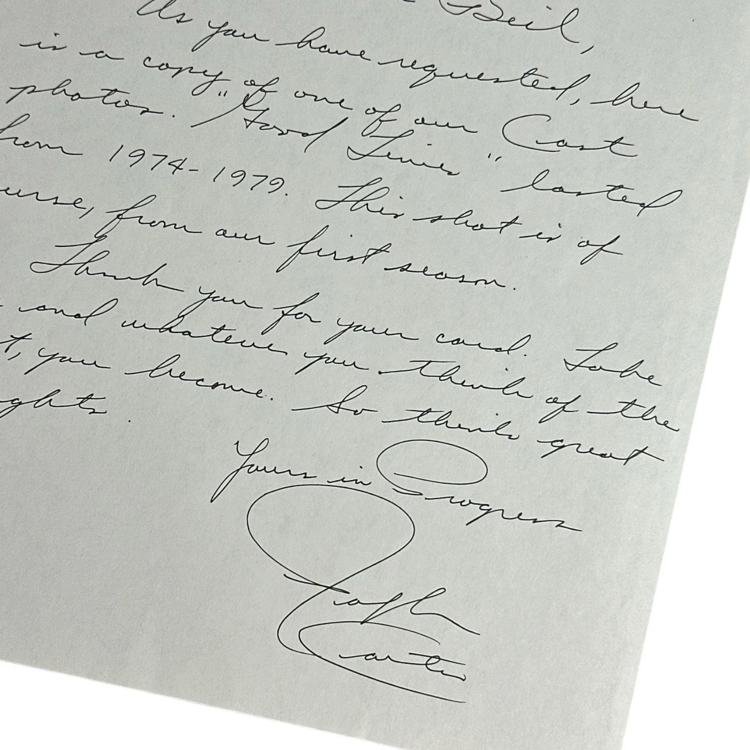 Ralph Carter, Michael Evans on Good Times — Ralph Carter “Good Times” TV Series Star Handwritten Autograph Signed Letter!, image 3