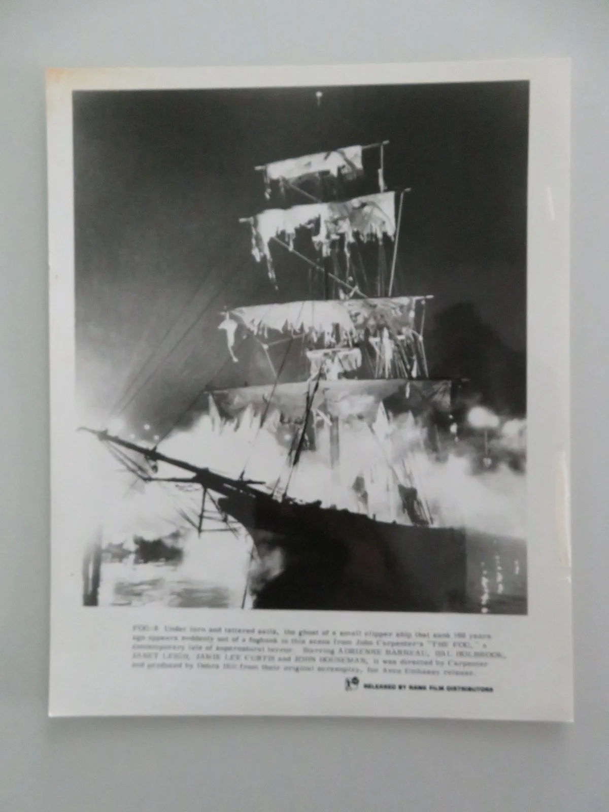 The Fog MOVIE STILL PHOTO LOT OF 2 JANET LEIGH JAMIE LEE CURTIS 1980, изображение 3