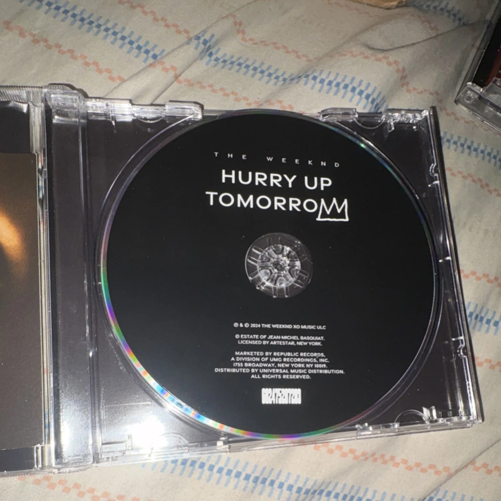The Weeknd Signed Hurry Up Tomorrow Original Music CD & Card Collectible, image 4