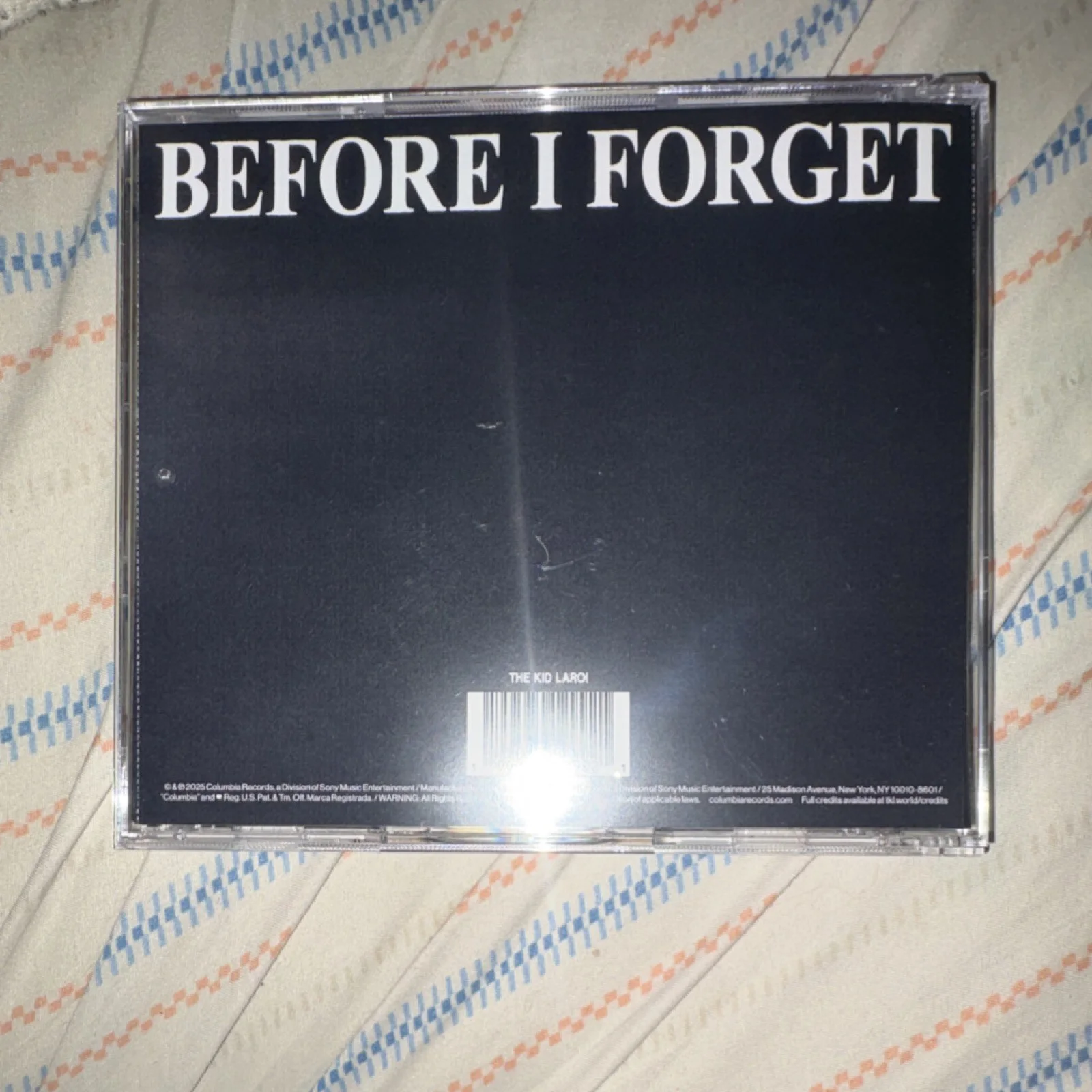 The Kid Laroi Signed “Before I Forget” CD, image 2
