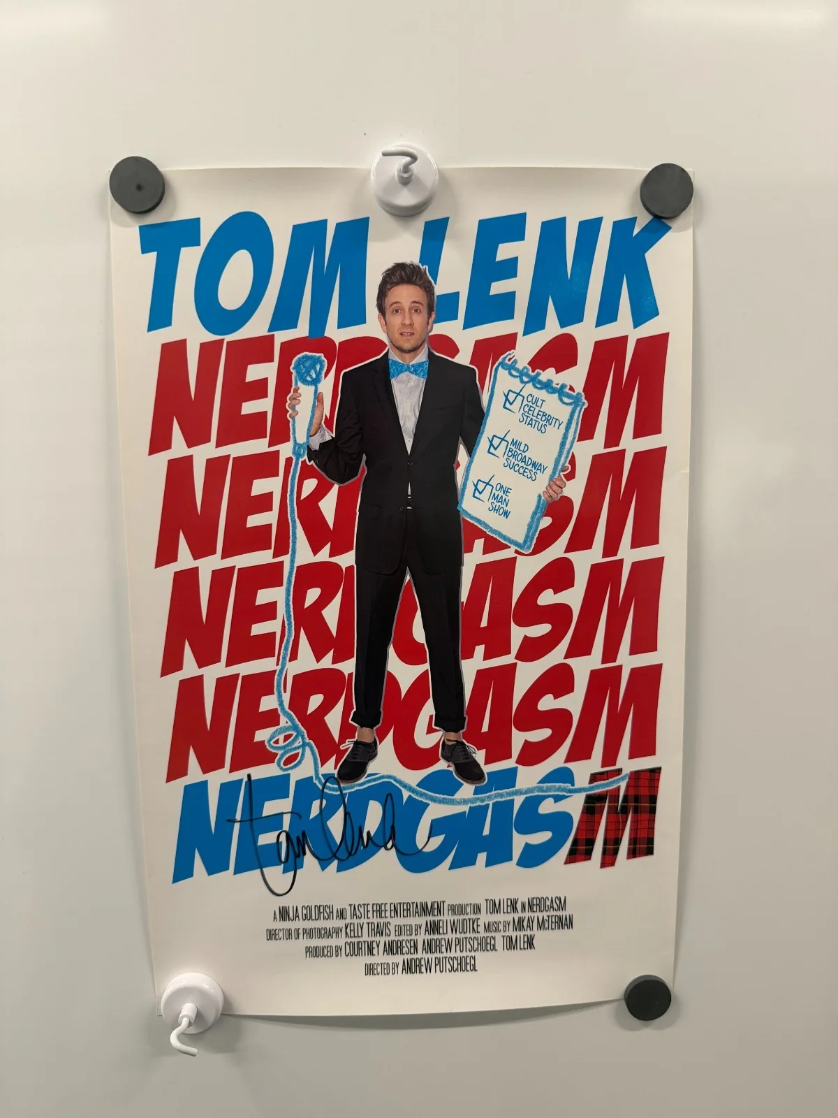 Tom Lenk NERDGASM Signed Poster 11x17 Autographed Movie One Sheet, изображение 4