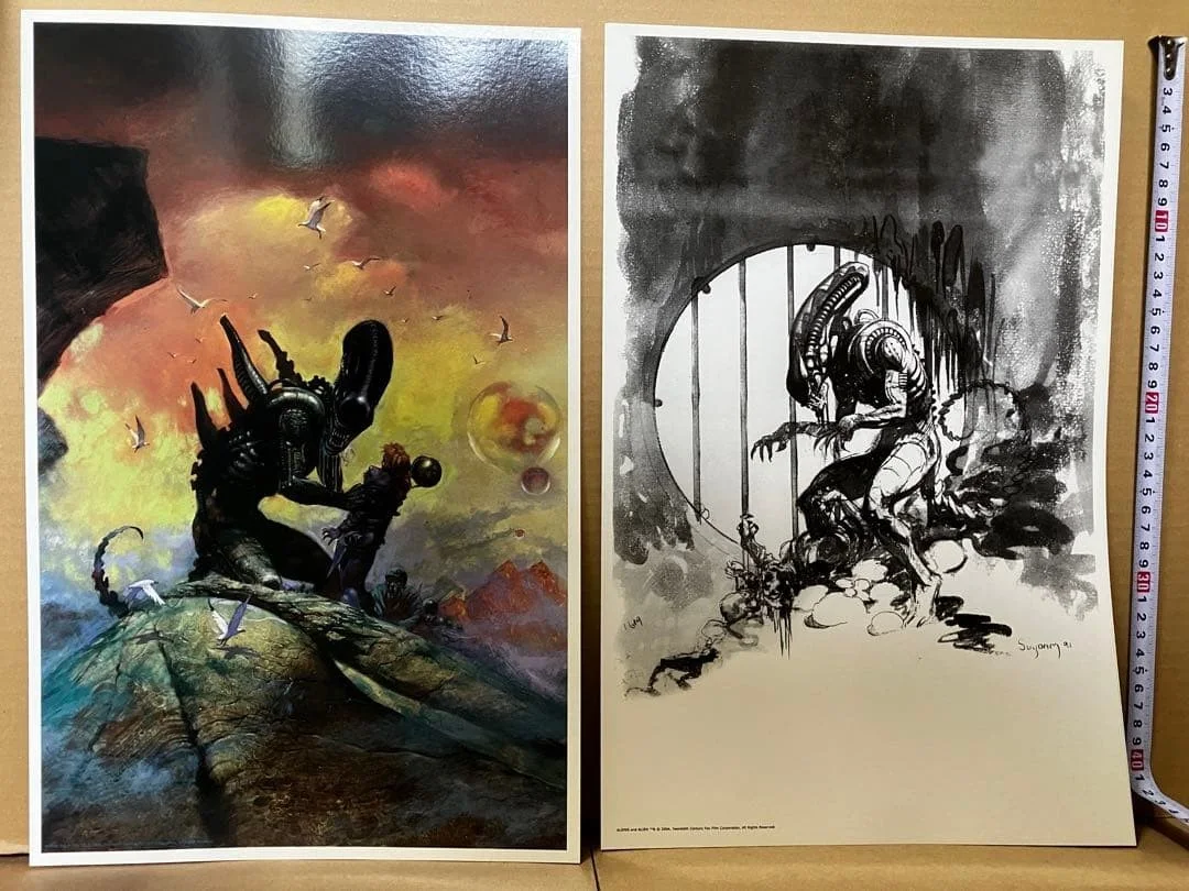 Arthur Suydam — Arthur Suydam Signed Alien Encounters Poster Book Limited 120 1000 Set 10, изображение 3