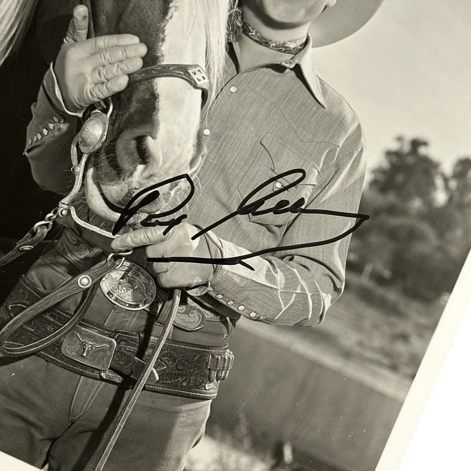 Rex Allen — Rex Allen Signed Autograph Photo! 1950s TV Western Movie Actor! Arizona Cowboy!, изображение 2