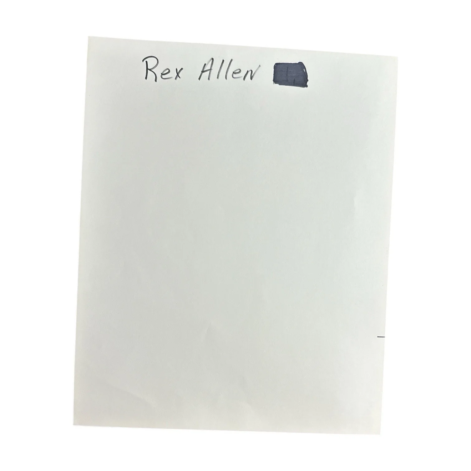 Rex Allen — Rex Allen Signed Autograph Photo! 1950s TV Western Movie Actor! Arizona Cowboy!, изображение 4