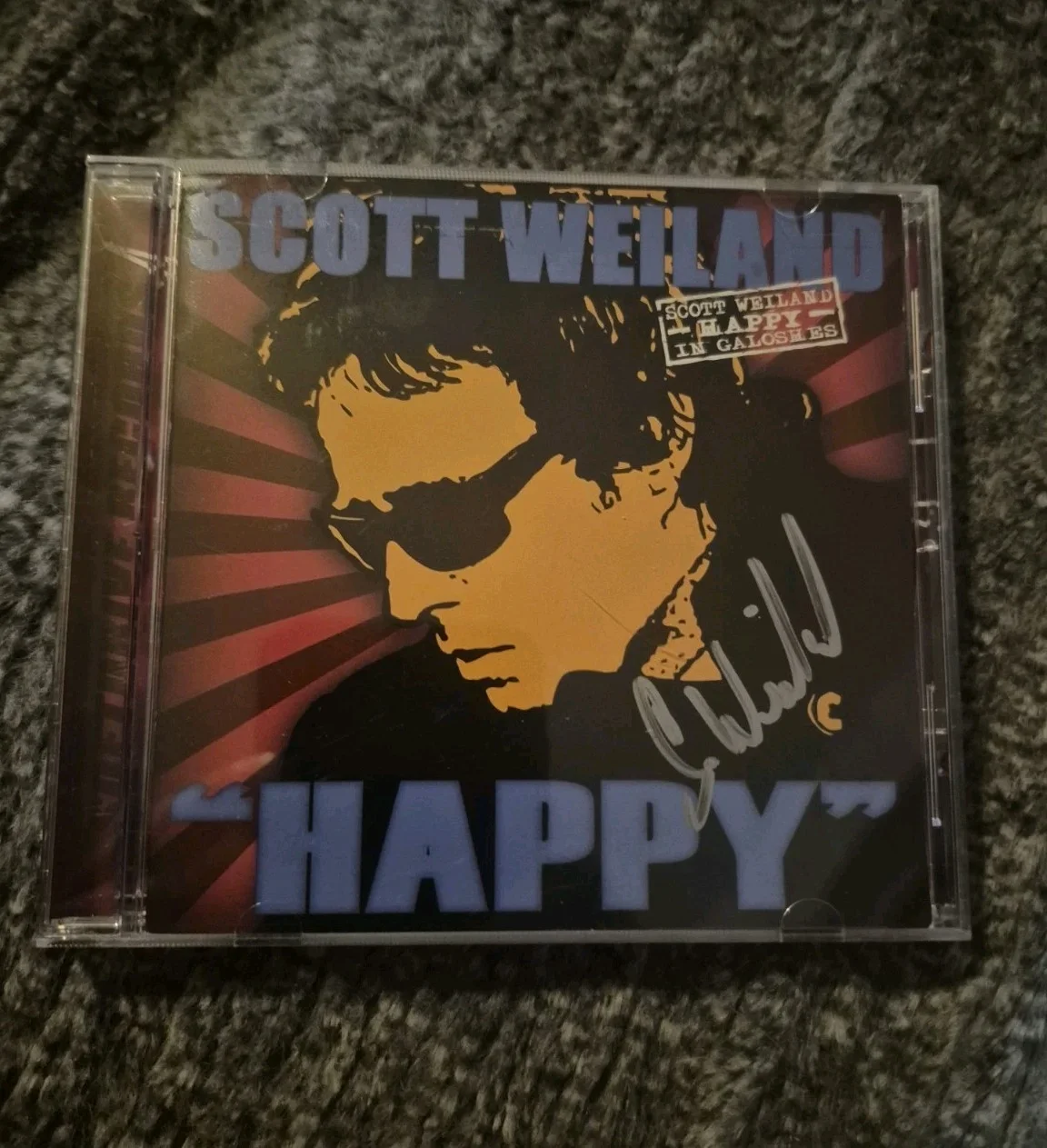 Scott Weiland Happy Galoshes Cd Signed Autographed Stone Temple Pilots Set 3, изображение 2