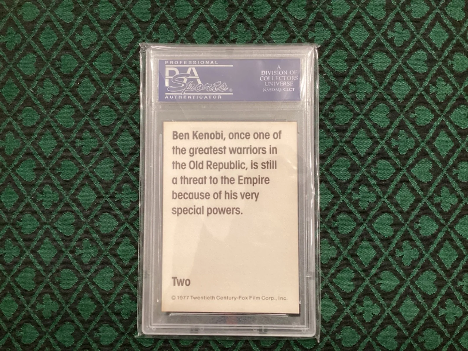 1977 Star Wars Wonder Bread Obi Wan Kenobi PSA 9, image 2