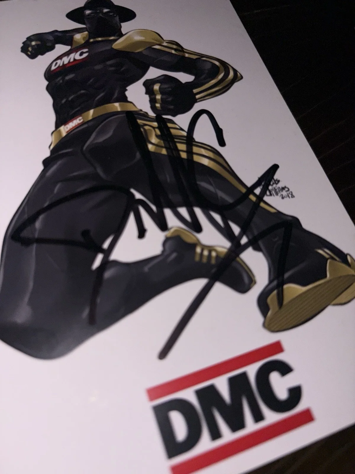 Run DMC Signed / Autographed Comic Book Figure Hardstock Card, image 2