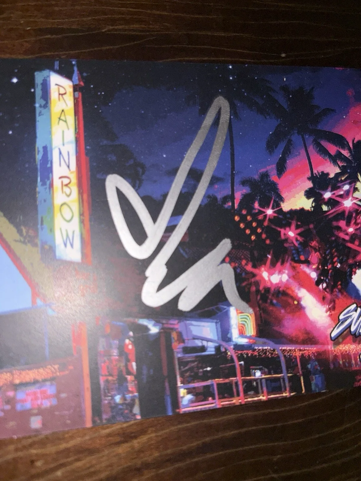 Yung Blud Signed / Autographed Sunset Strip Rainbow Bar and Grill postcard, изображение 2