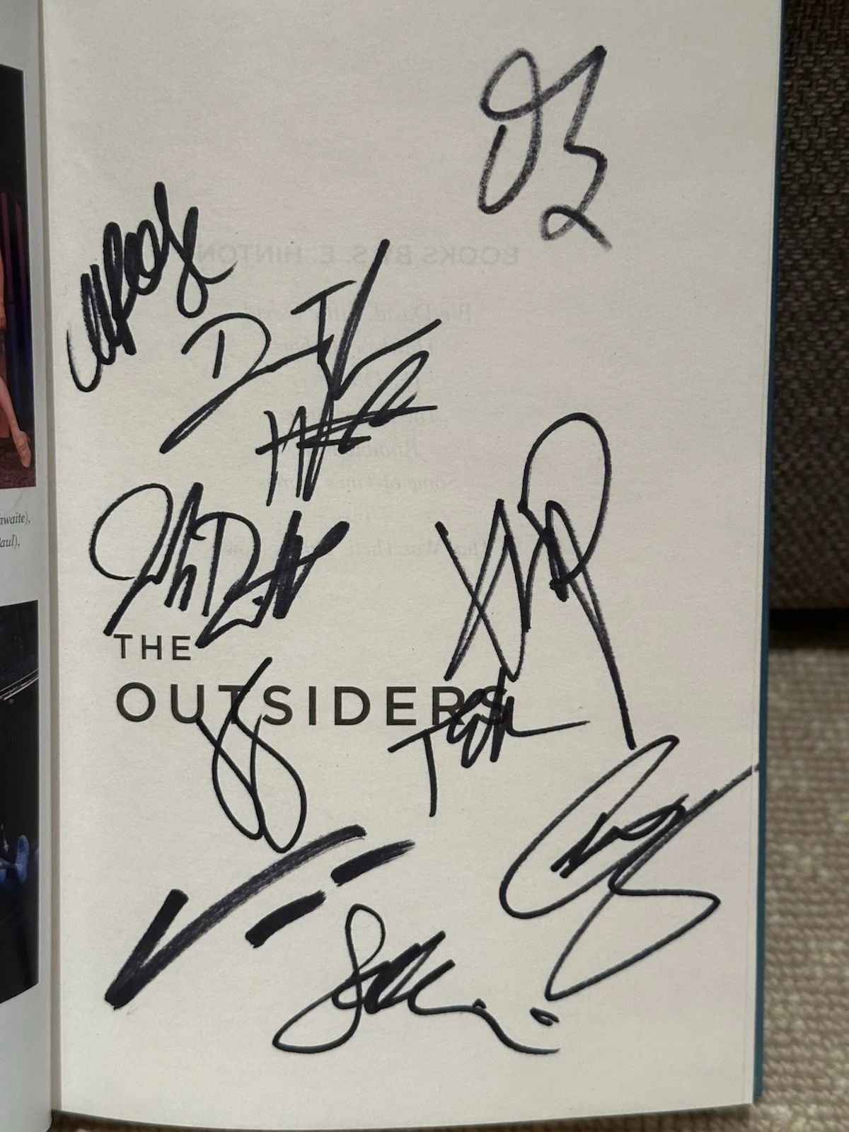 The Outsiders Broadway Edition Book Signed By Various Cast Members, image 2