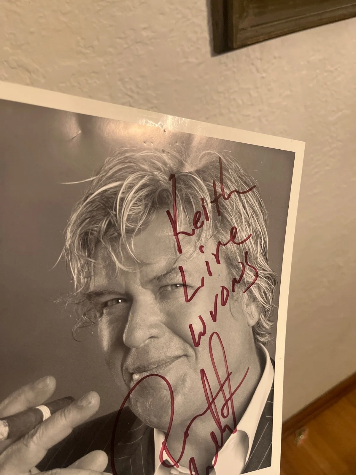 RON WHITE AUTOGRAPH 8x10 B/W Glossy SIGNED PHOTO COMEDIAN READ, image 3