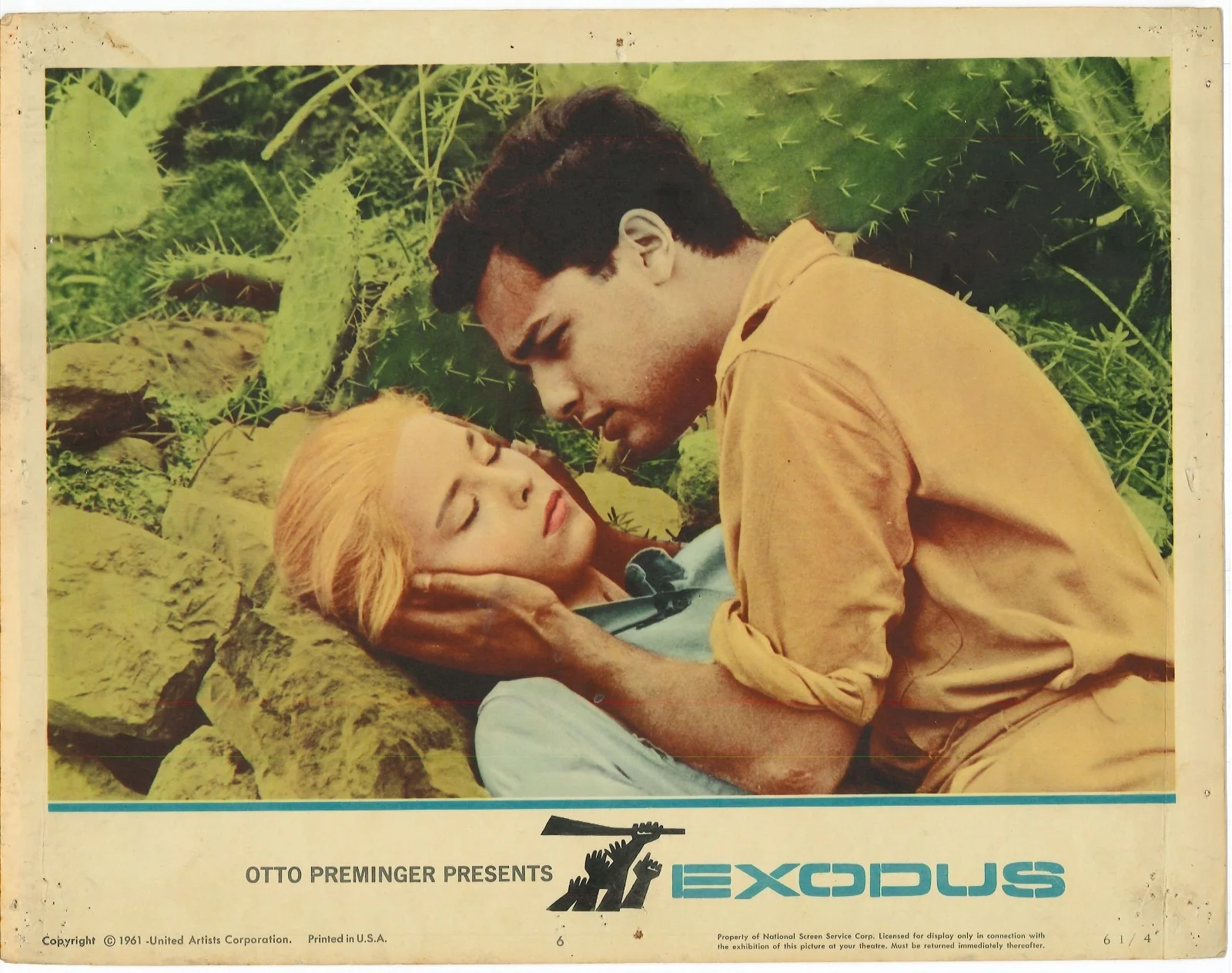 Exodus 3x ORIGINAL US Lobby Cards Sal Mineo Otto Preminger 1961, image 2