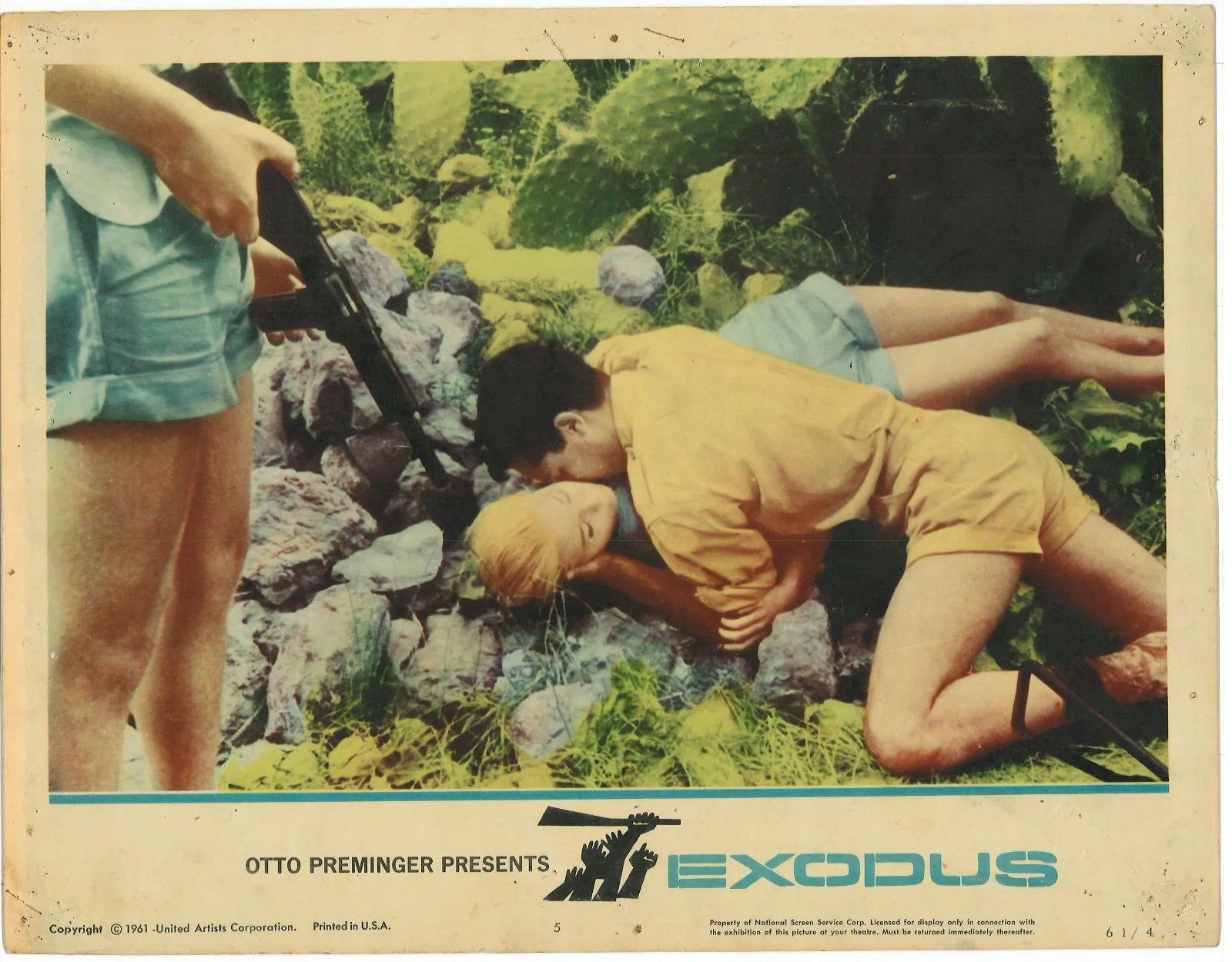 Exodus 3x ORIGINAL US Lobby Cards Sal Mineo Otto Preminger 1961, image 3