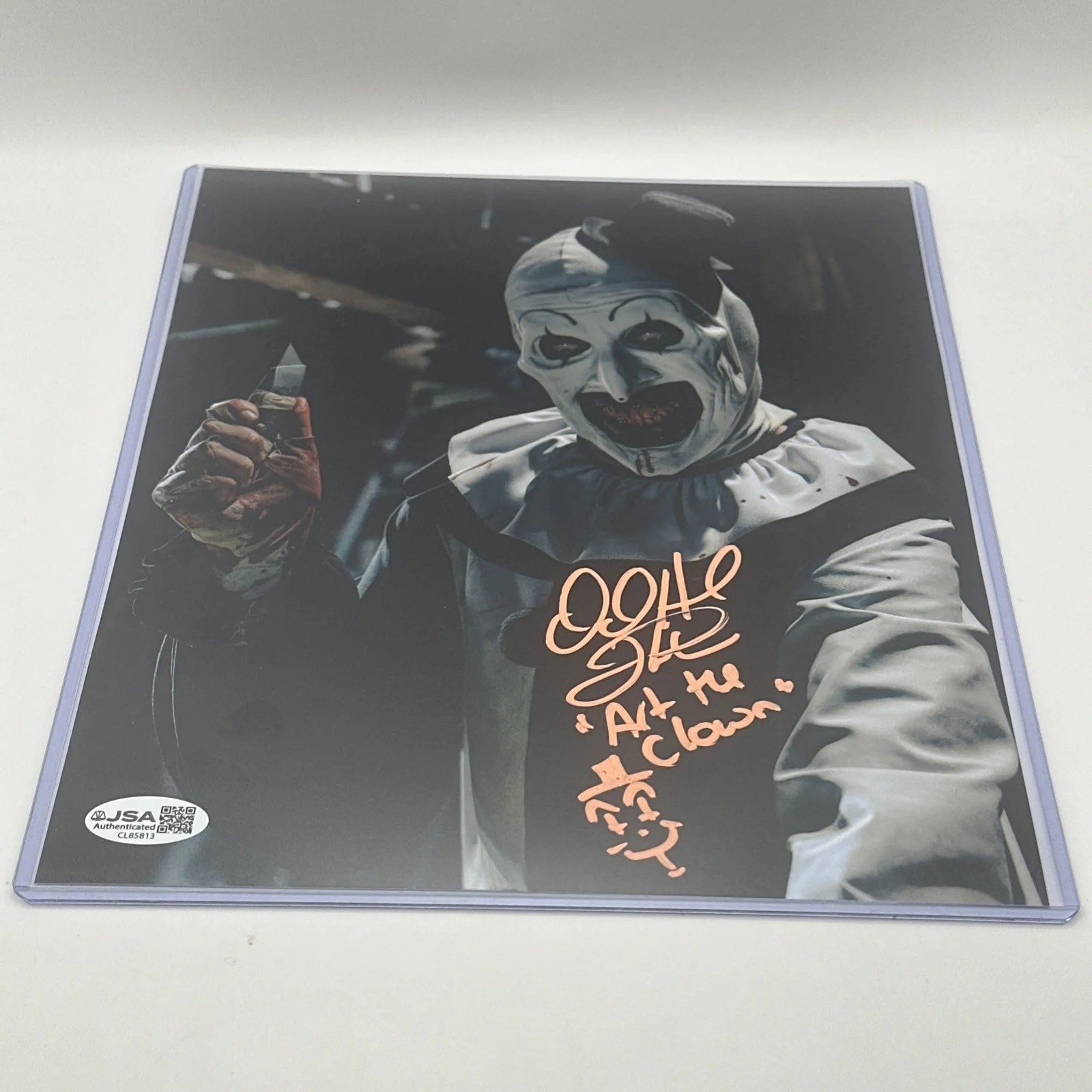 David Howard Thornton — David Howard Thornton Signed Autographed Art the Clown Terrifier 8x10 JSA/CGC, изображение 2