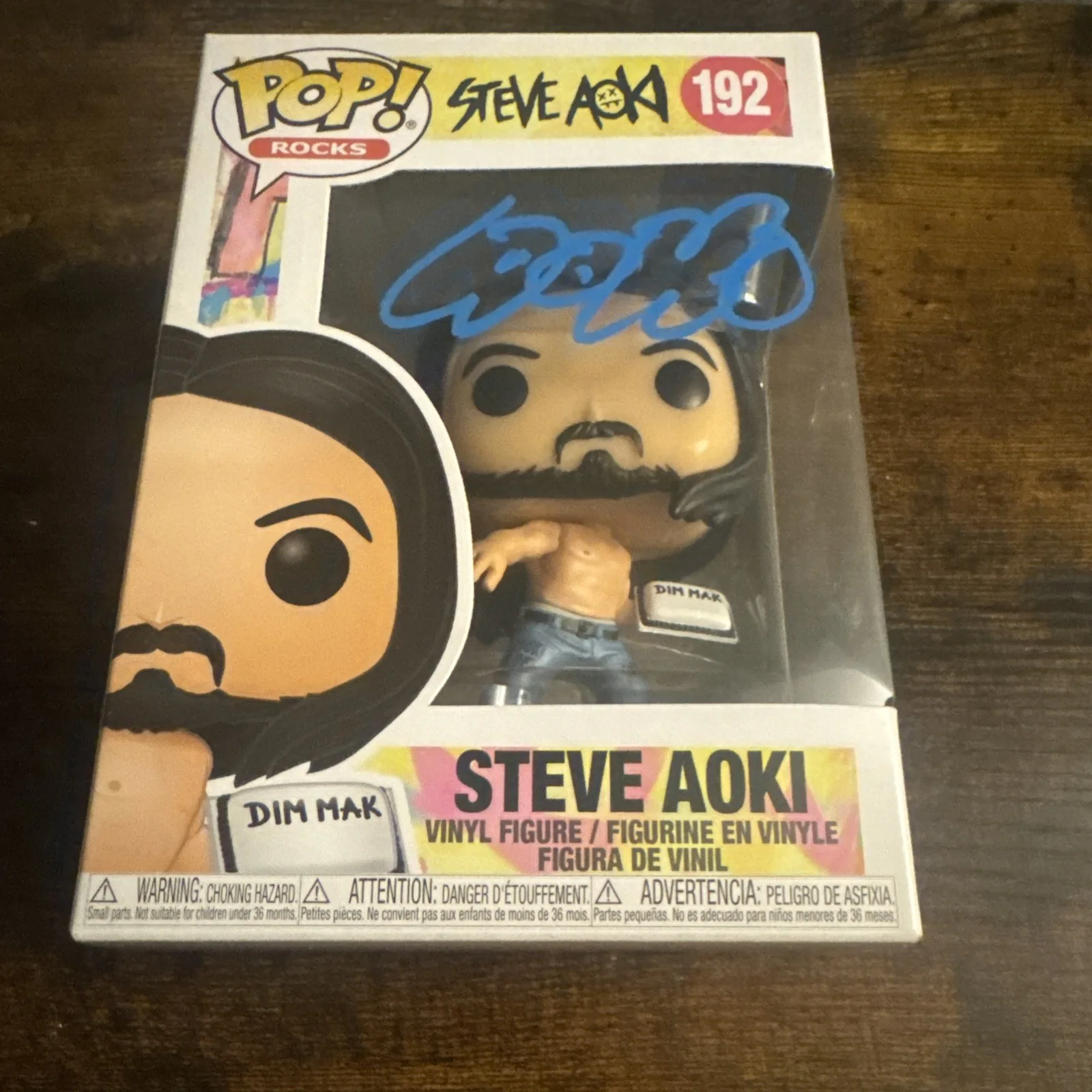 Steve Aoki Signed Funko Pop 192 Authentic Autograph Beckett Dj Coa, image 2