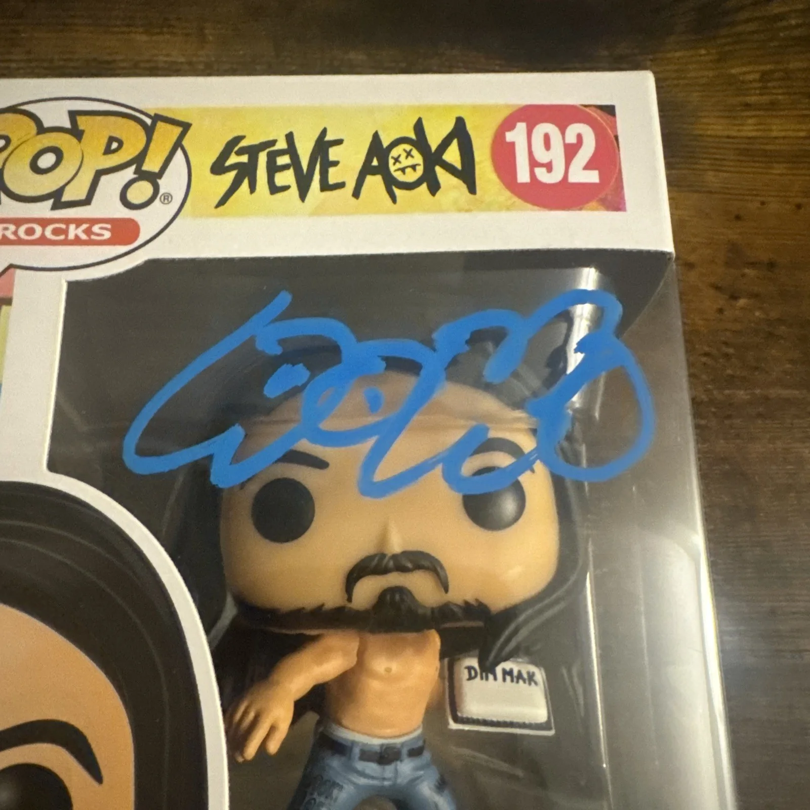 Steve Aoki Signed Funko Pop 192 Authentic Autograph Beckett Dj Coa, image 3