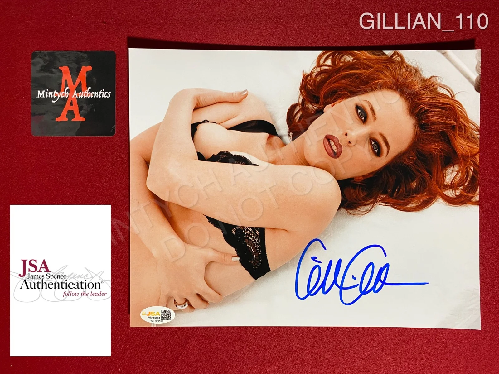 Gillian Anderson — Gillian Anderson autographed signed 8x10 photo The X-Files JSA COA Dana Scully