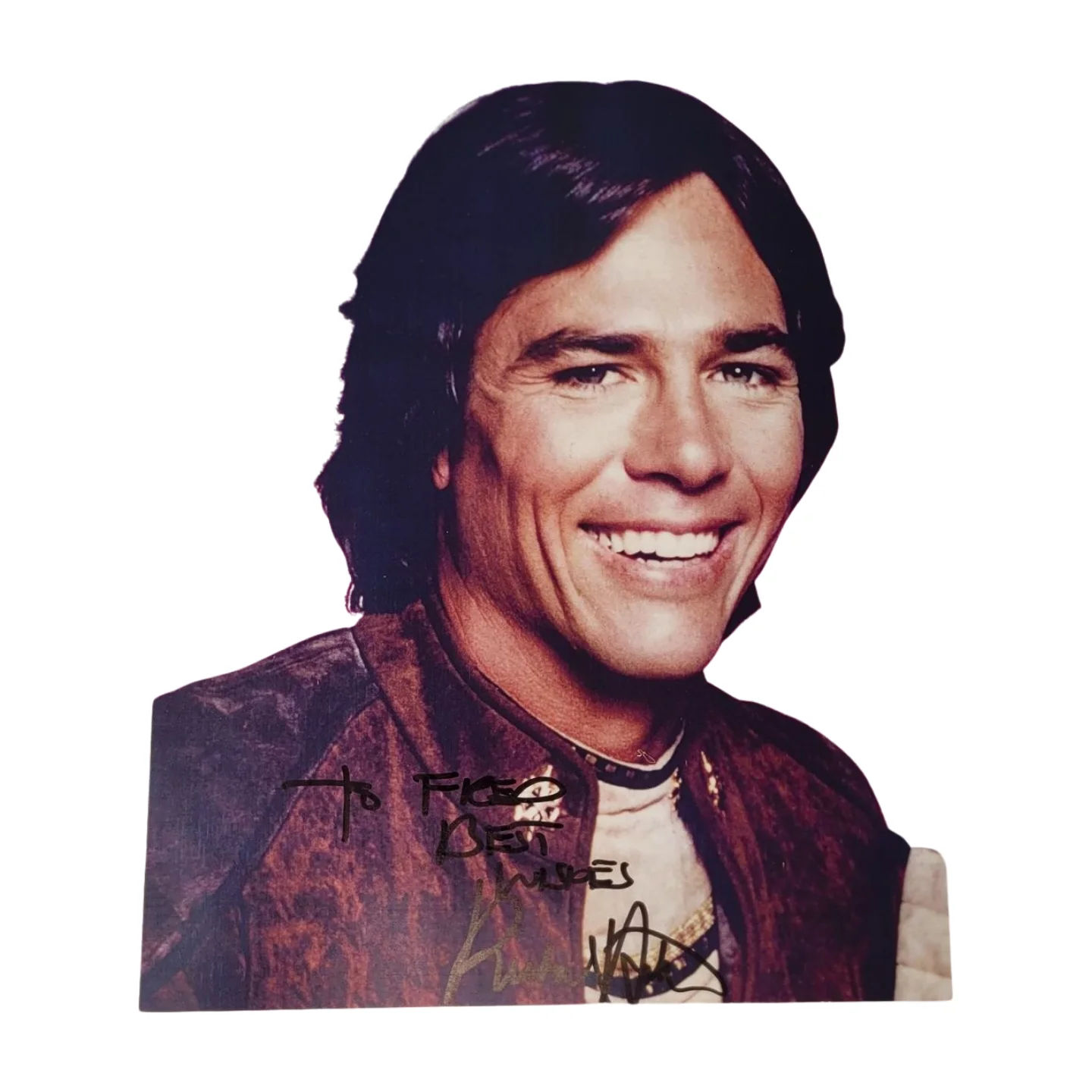 Richard Hatch — Richard Hatch Autographed 8.5x11 Photo Battlestar Galactica Personalized to Fred