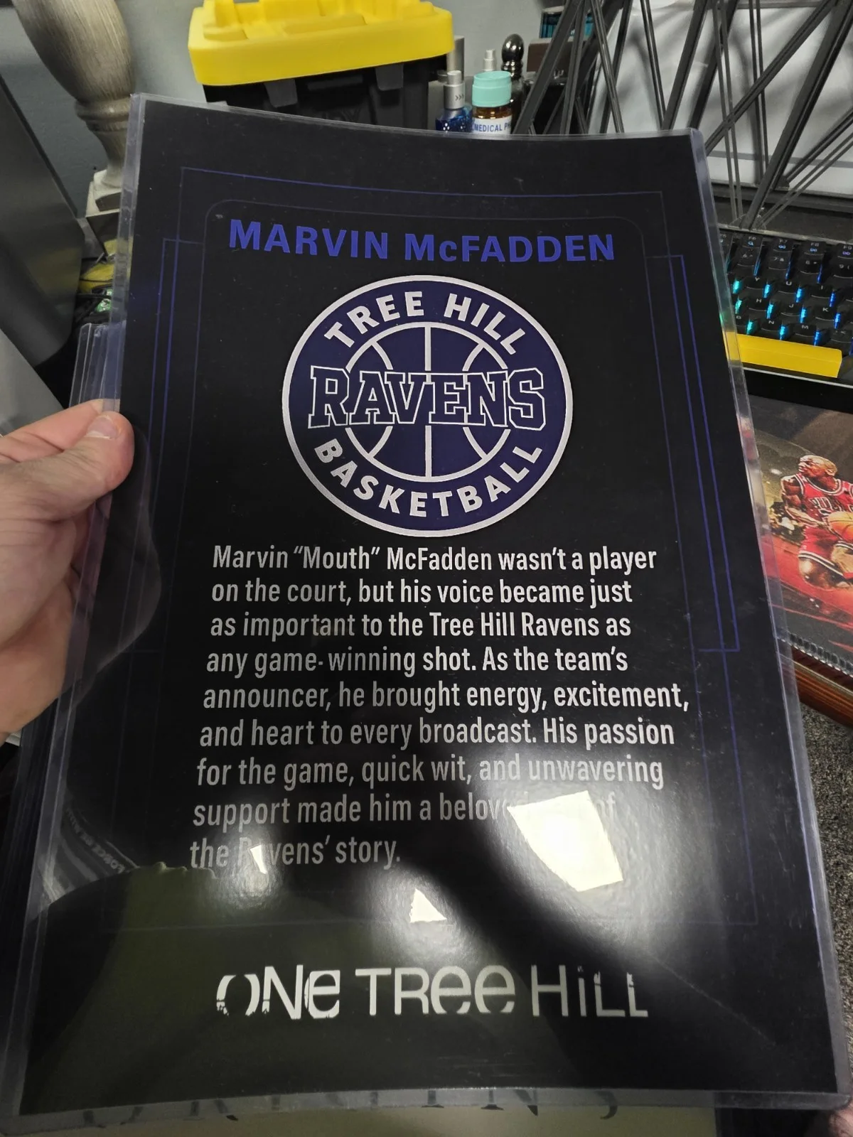 chad michael murray — One Tree Hill Lee Norris Signed 12x18 Trading Card Autographed Marvin Mcfadden, изображение 2