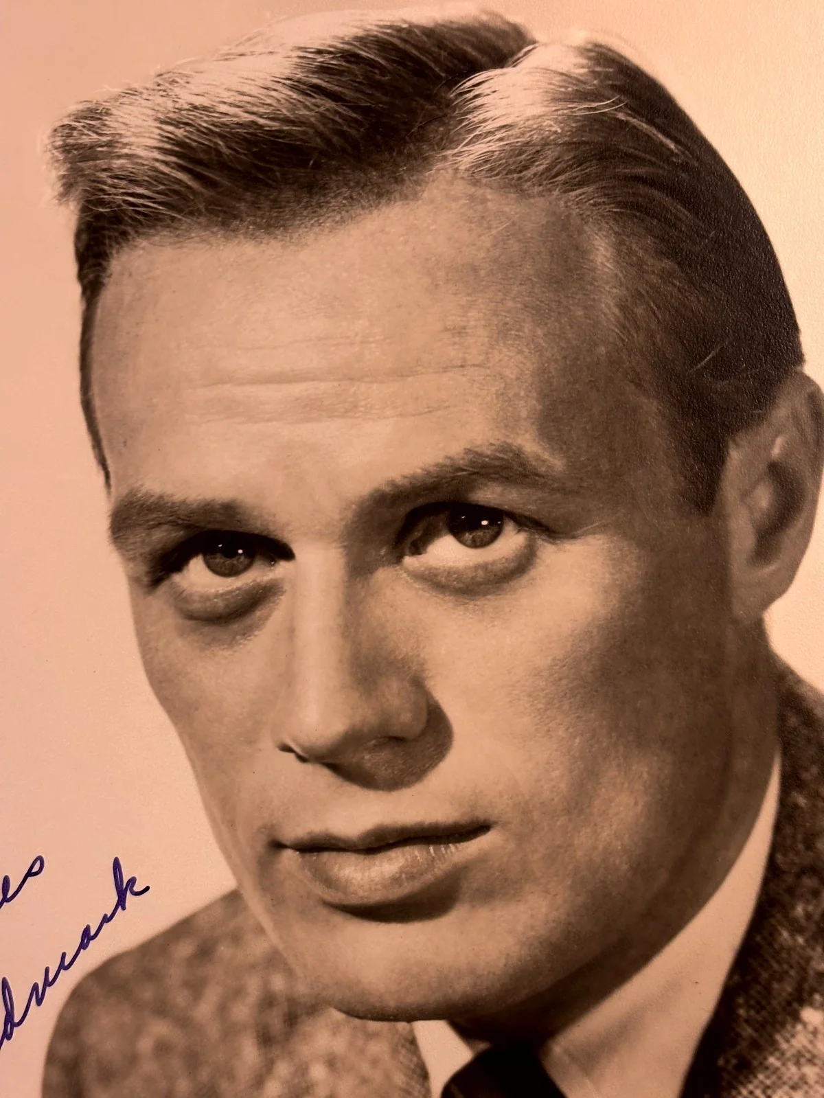 Richard Widmark Great Rare Very Early Autographed 8/10 Photo 40s Kiss Of Death, изображение 4