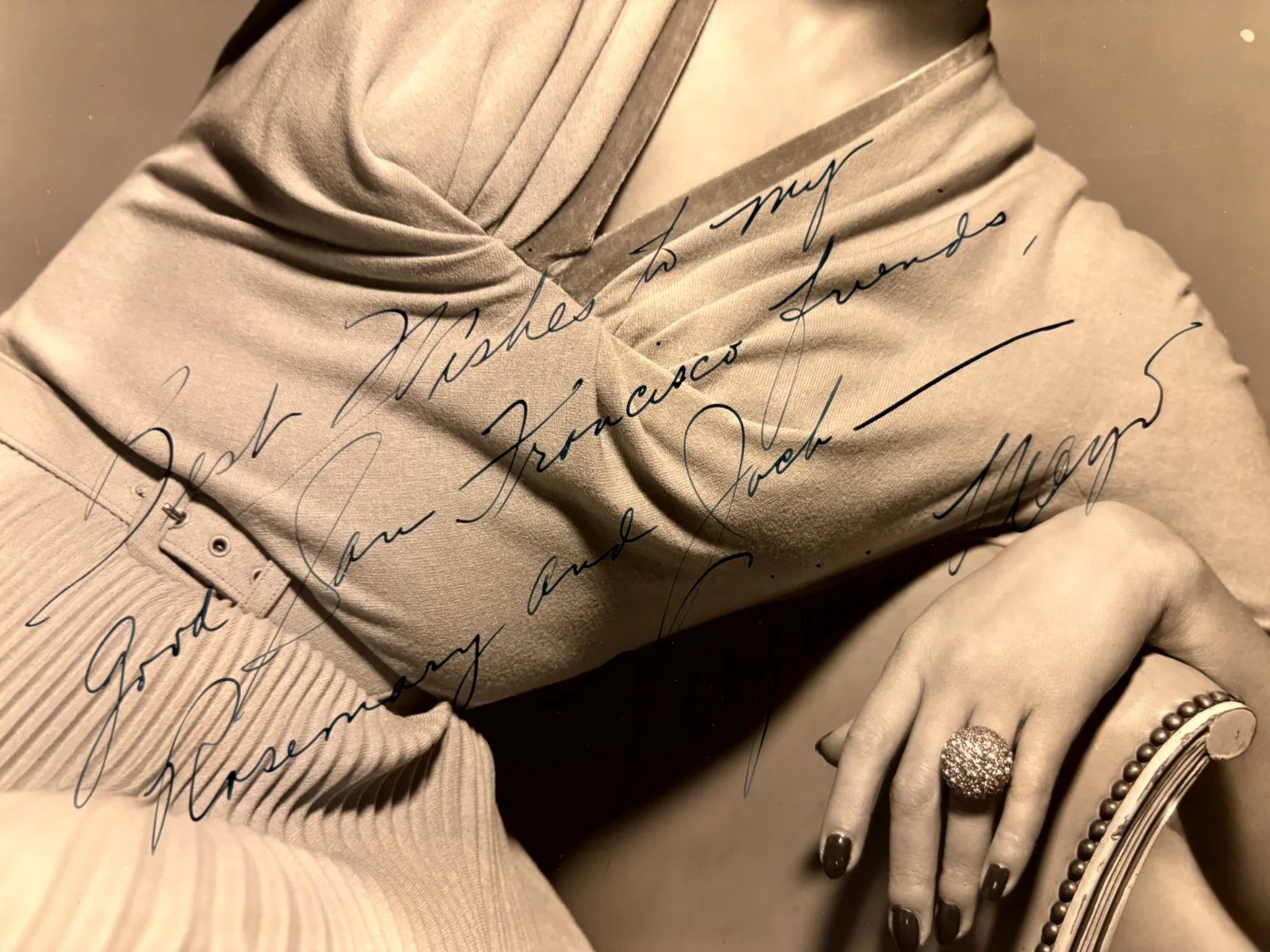 Virginia Mayo Rare Early Autographed 8/10 Photo 40s White Heat Best Years Lives, изображение 5