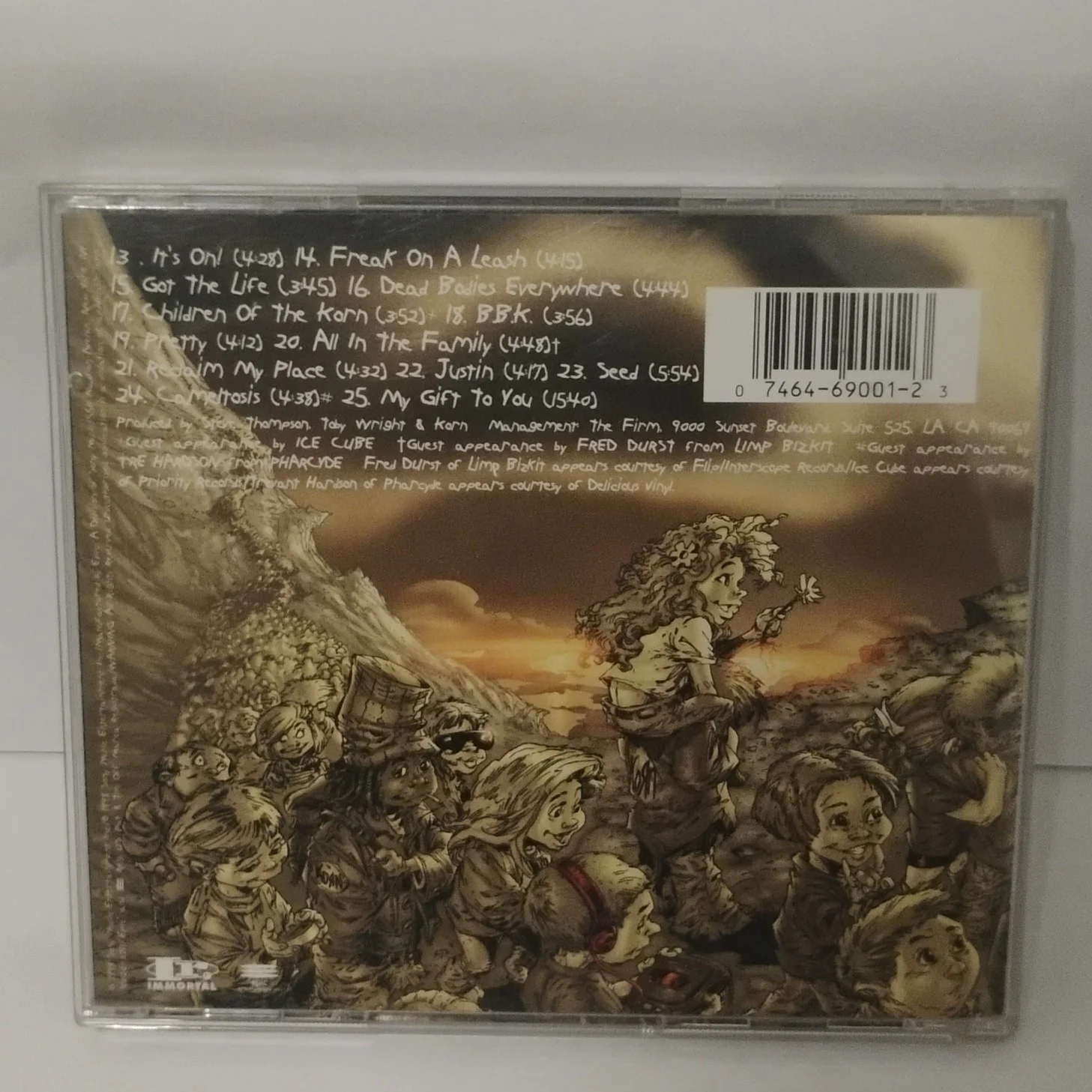 RARE SIGNED BY HEAD Korn Follow The Lead CD Nu Metal Alt Metal Limp Bizkit, изображение 3