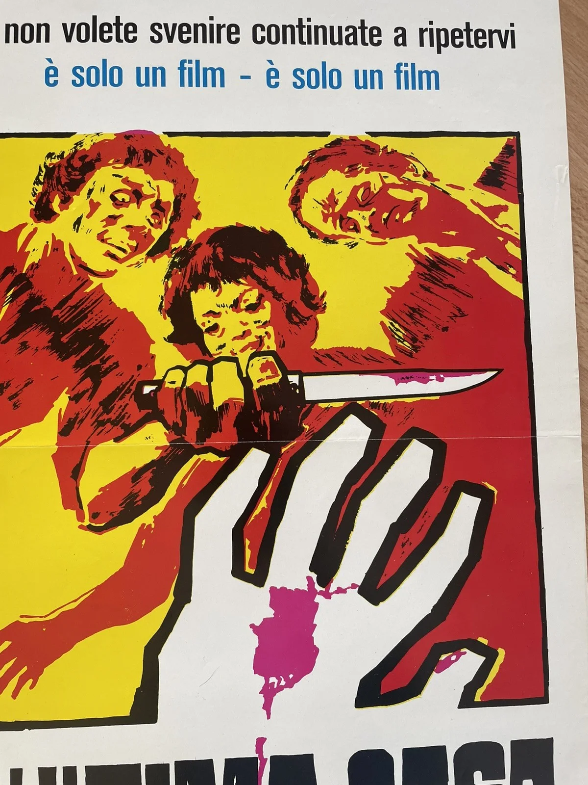 Last House on the Left Wes Craven Pre Cert vhs Interest Film Poster Original, изображение 2