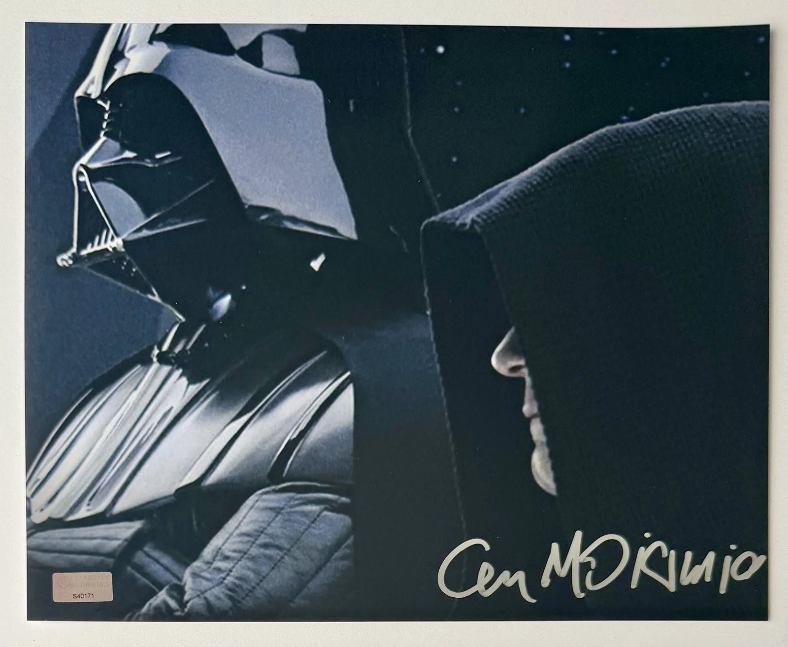 Ian Mcdiarmid — IAN MCDIARMID SIGNED • CELEBRITY AUTHENTICS • STAR WARS PHOTO • EMPEROR VADER, image 2
