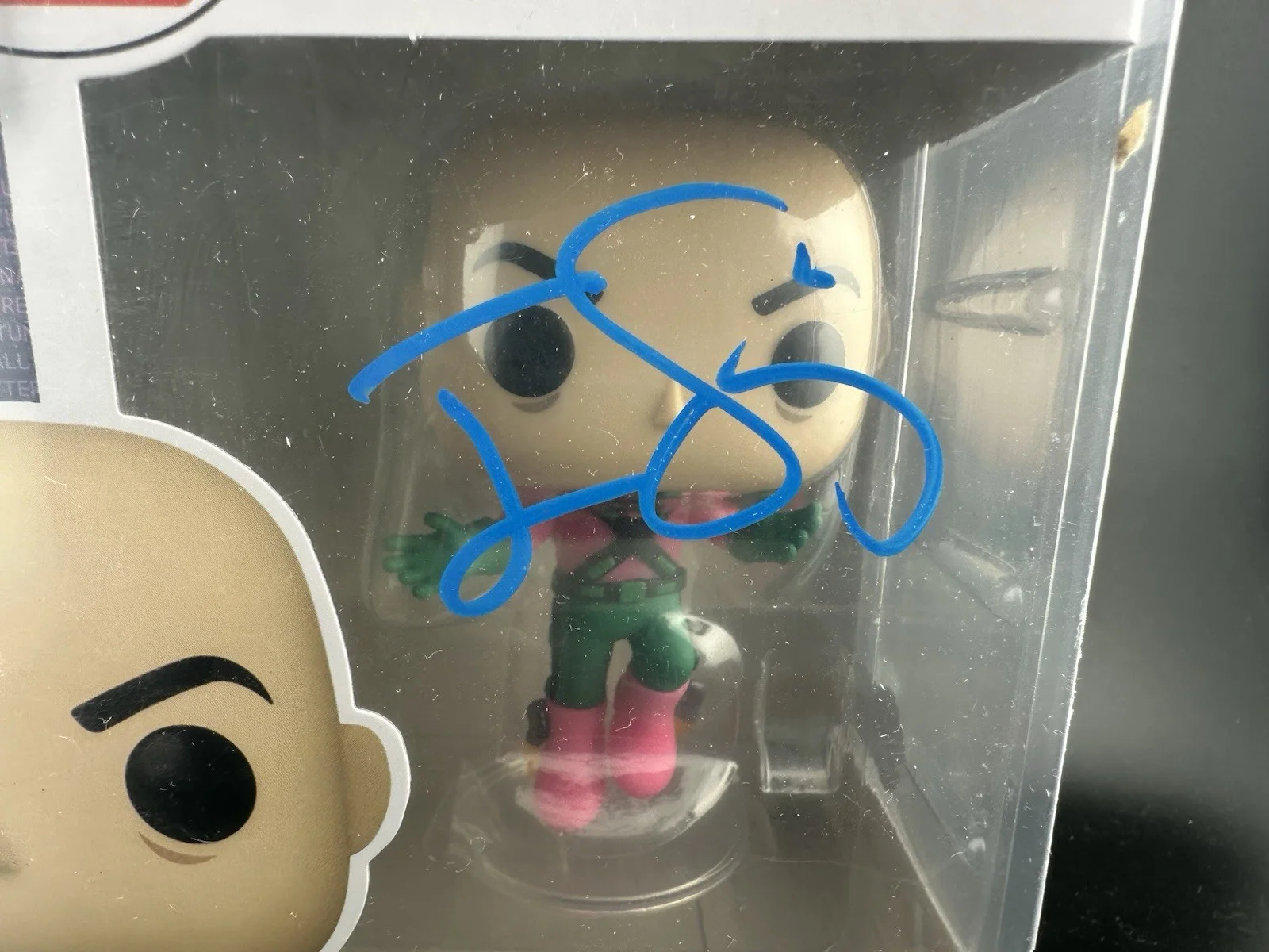 JESSE EISENBERG — JESSE EISENBERG AUTOGRAPHED LEX LUTHOR FUNKO POP HEROES 472 BAS BECKETT COA, изображение 2