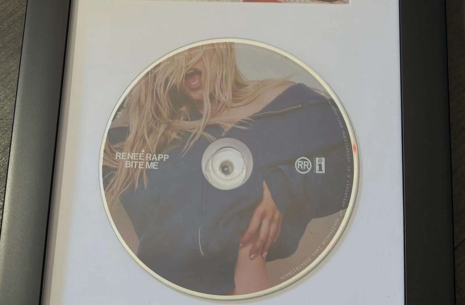 RENEE RAPP - BITE ME Signed / Autographed Framed CD display, image 5