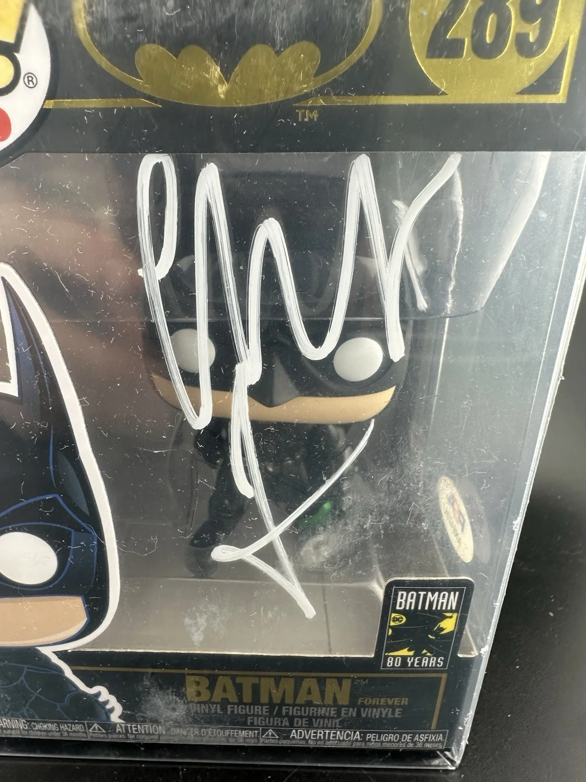 Christian Bale — Christian Bale Signed Batman Funko POP! #289 Autograph Dark Knight PSA DNA, изображение 2