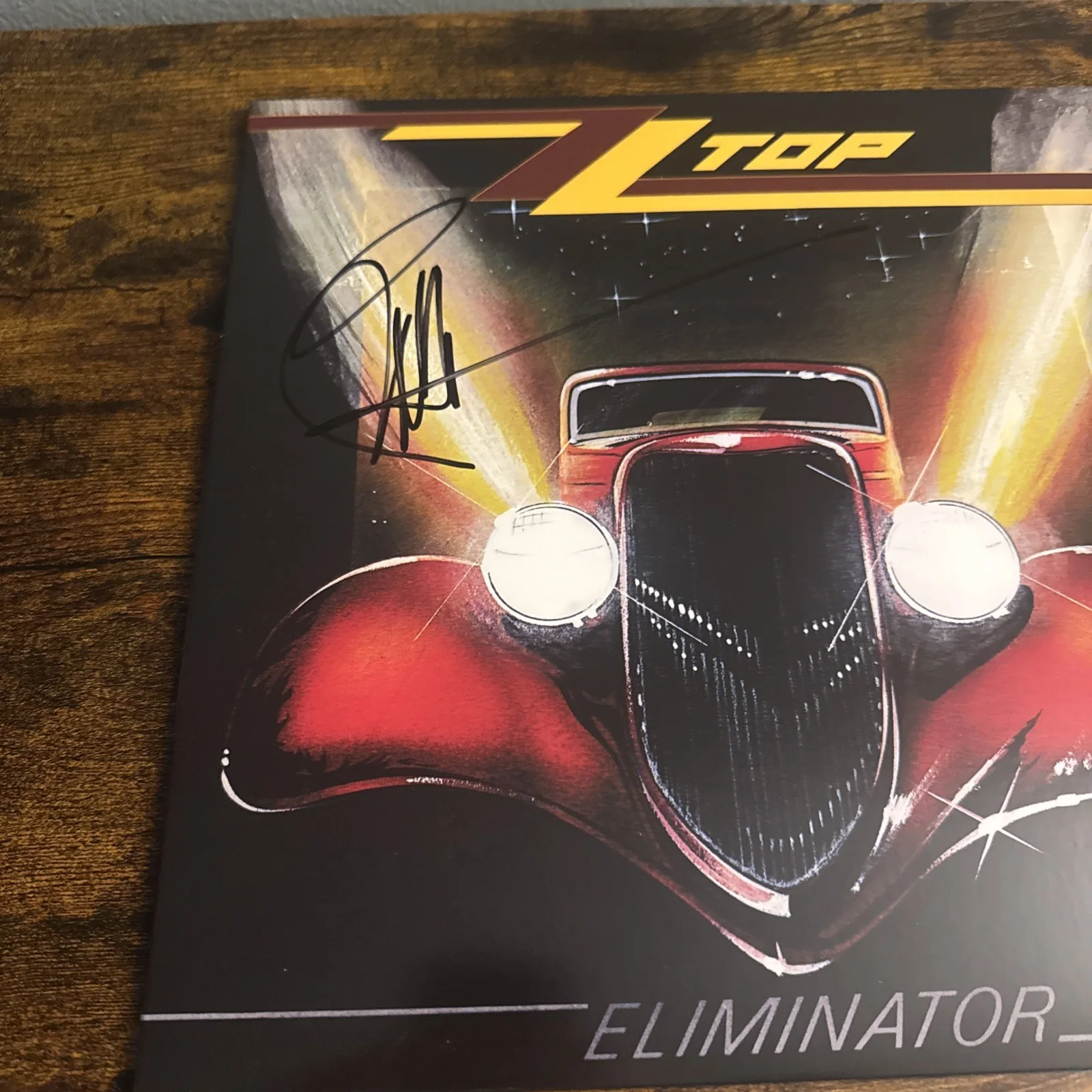 Billy Gibbons Signed Autographed Vinyl LP "Eliminator" ZZ Top Beckett Coa, изображение 2