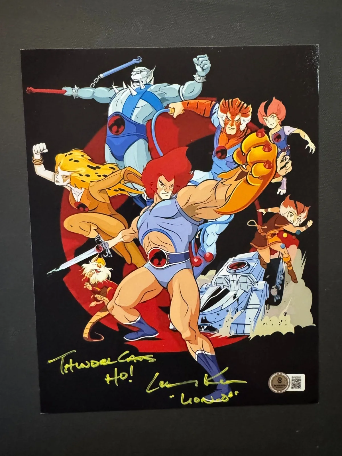 Larry Kenney — Larry Kenney autographed signed Thundercats Lion-O 8x10 photo Beckett BAS cert