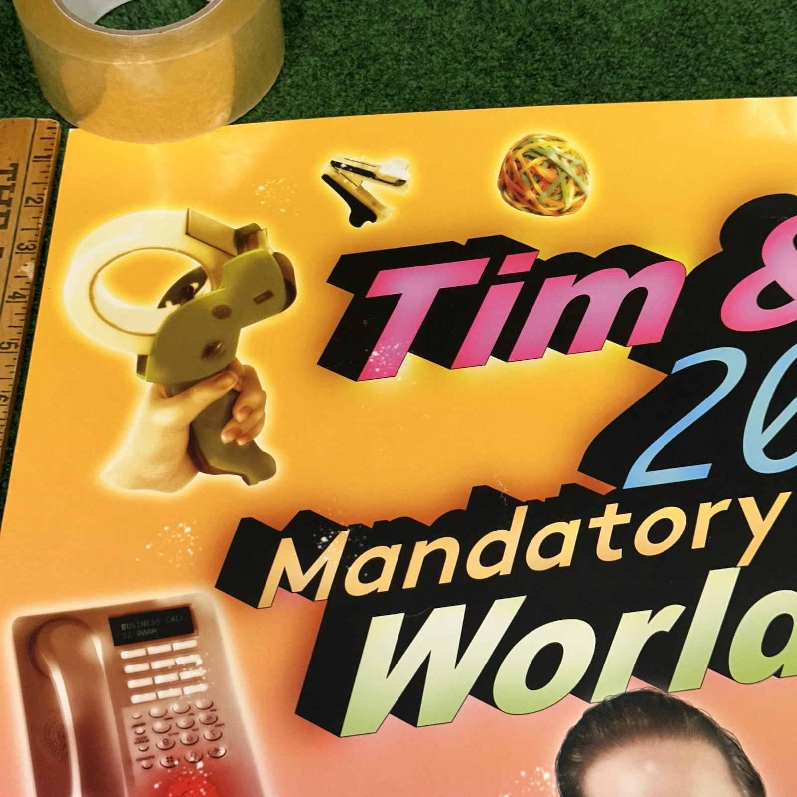 SIGNED Tim & Eric 2020 Mandatory Attendance World Tour VIP Q&A Poster, изображение 2