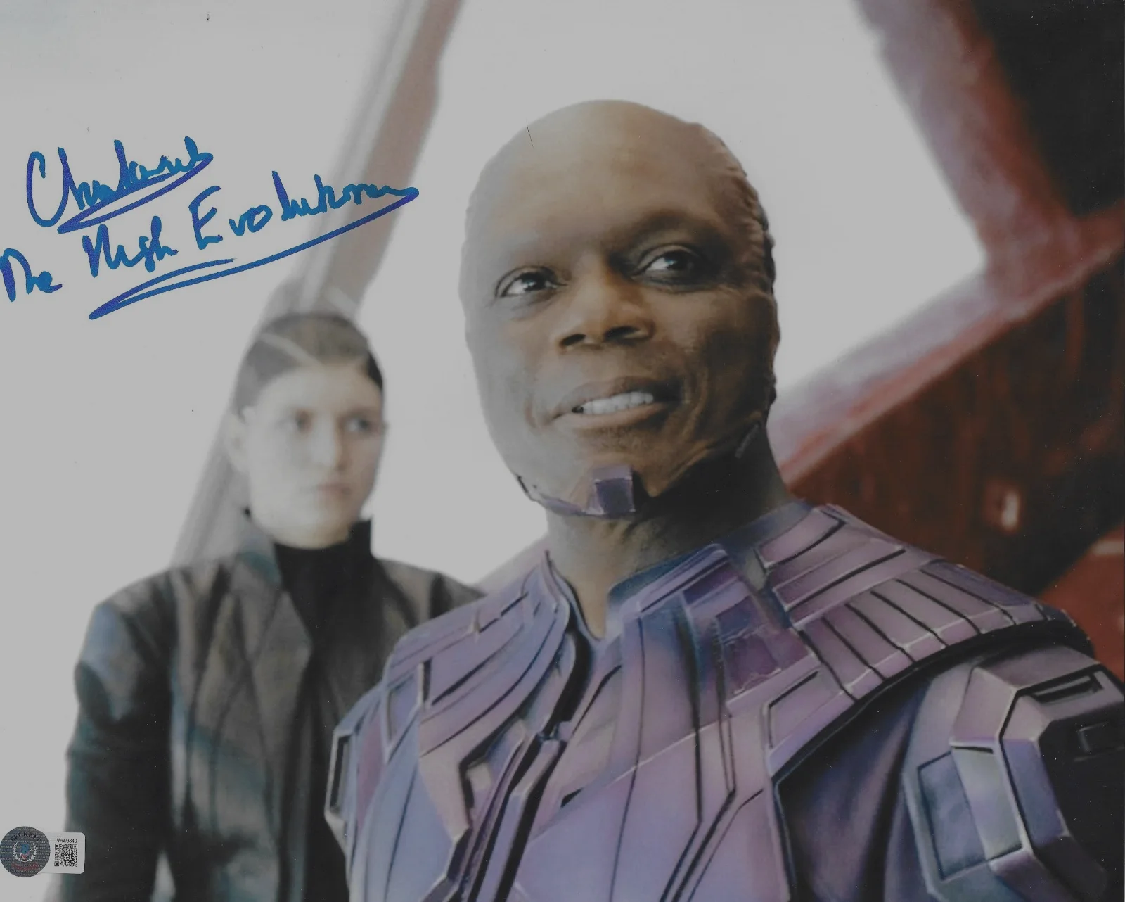 Chukwudi Iwuji — Chukwudi Iwuji Signed 11x14 Photo "The High Evolutionary" Beckett BAS Witnessed