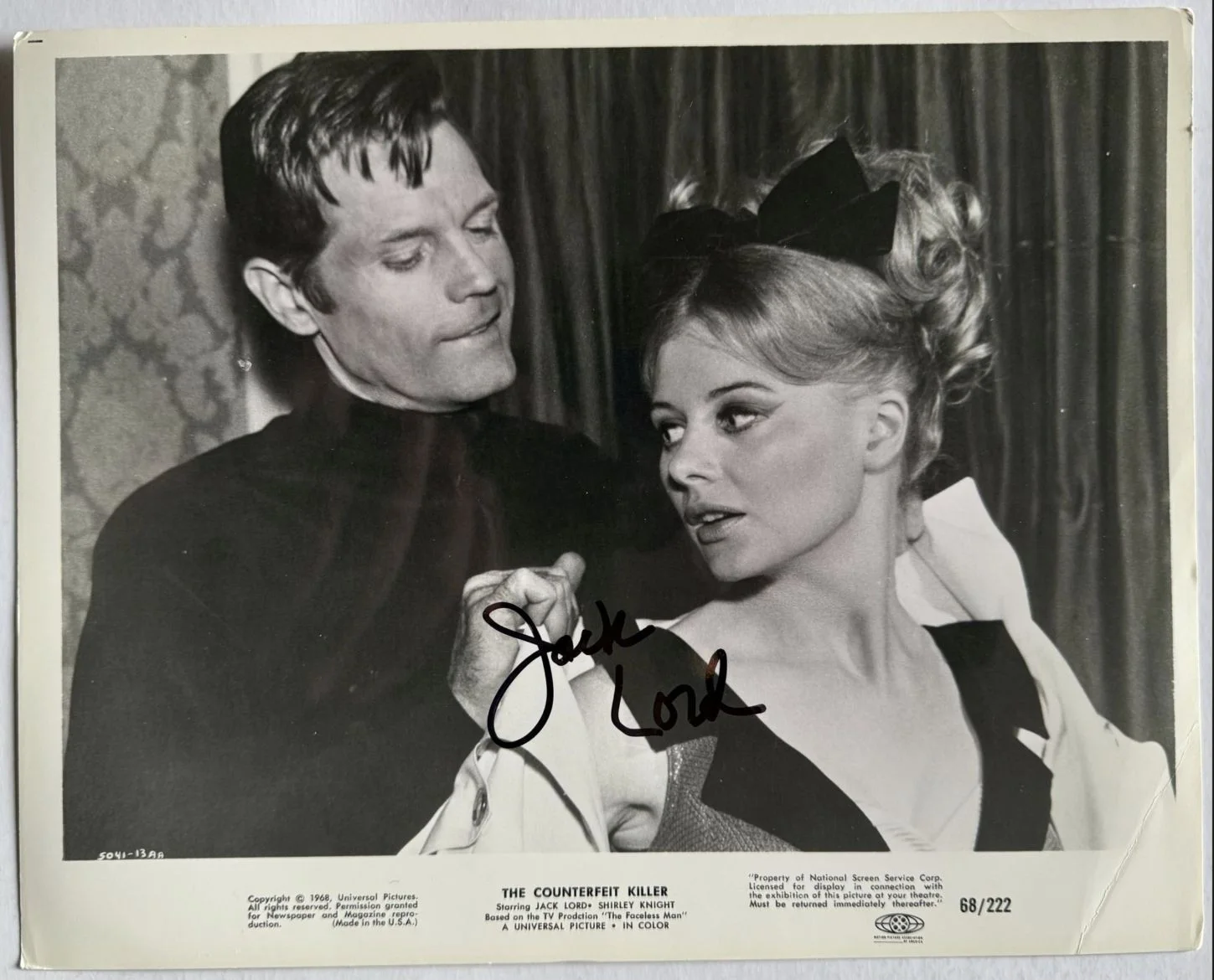 Jack Lord — Jack Lord (d. 1998) Signed Autographed Vintage Glossy 8x10 Photo