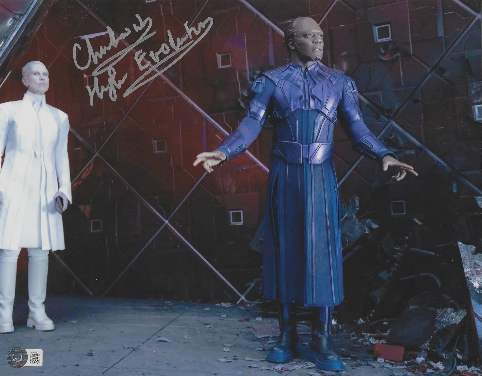 Chukwudi Iwuji — Chukwudi Iwuji Signed 11x14 Photo "High Evolutionary" Beckett BAS Witnessed