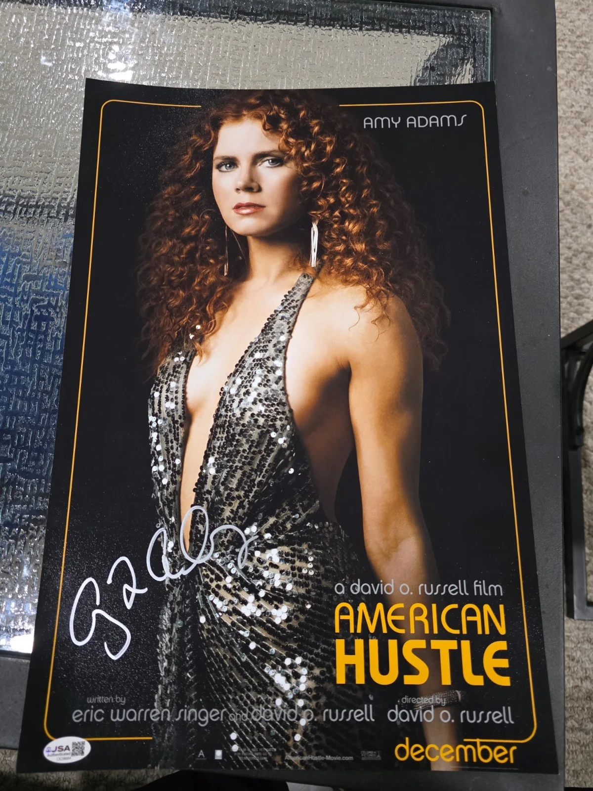 AMY ADAMS — HOT SEXY AMY ADAMS SIGNED 12x18 PHOTO AUTOGRAPH jsa COA american hustle