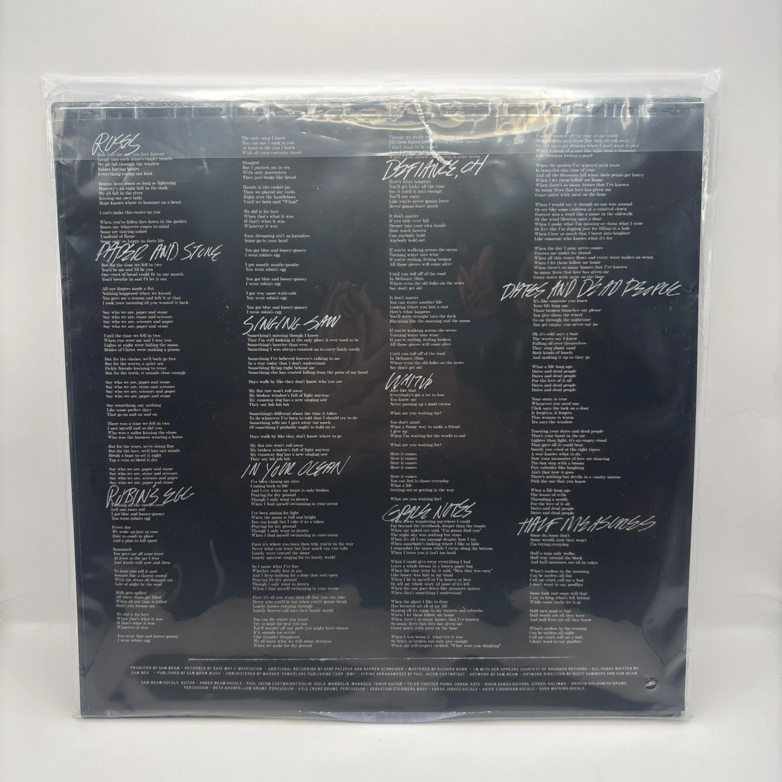 ✍️SIGNED Iron and Wine Hen’s Teeth AUTOGRAPHED Marble Vinyl LP 2026 Sam Beam 🆕, image 3