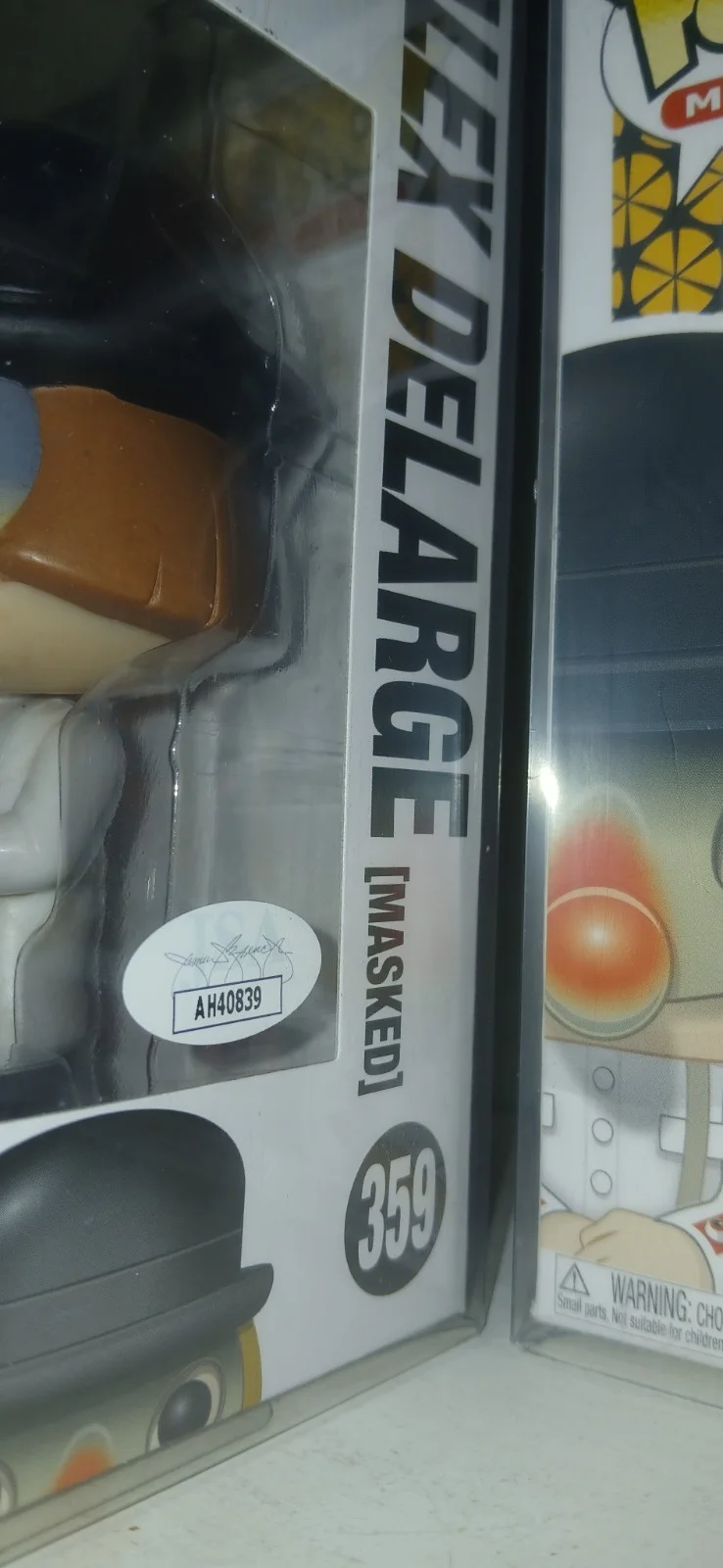 Clockwork Orange Funko Pop Figure Signed By Malcolm Mcdowell Masked Version Coa, image 2