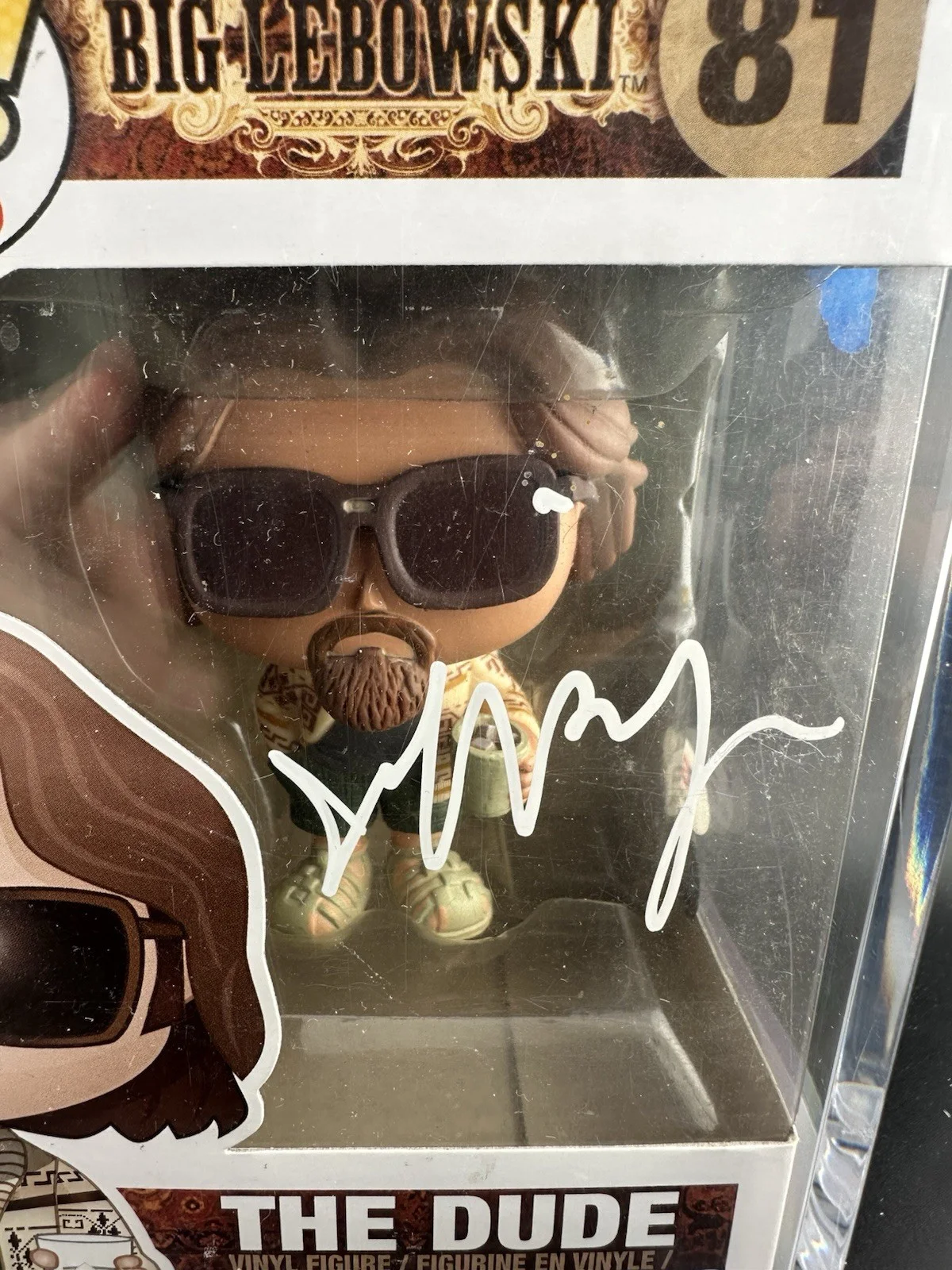 Jeff Bridges Signed Autographed Funko Pop #81 The Dude PSA/DNA Beckett Dual Auth, image 2