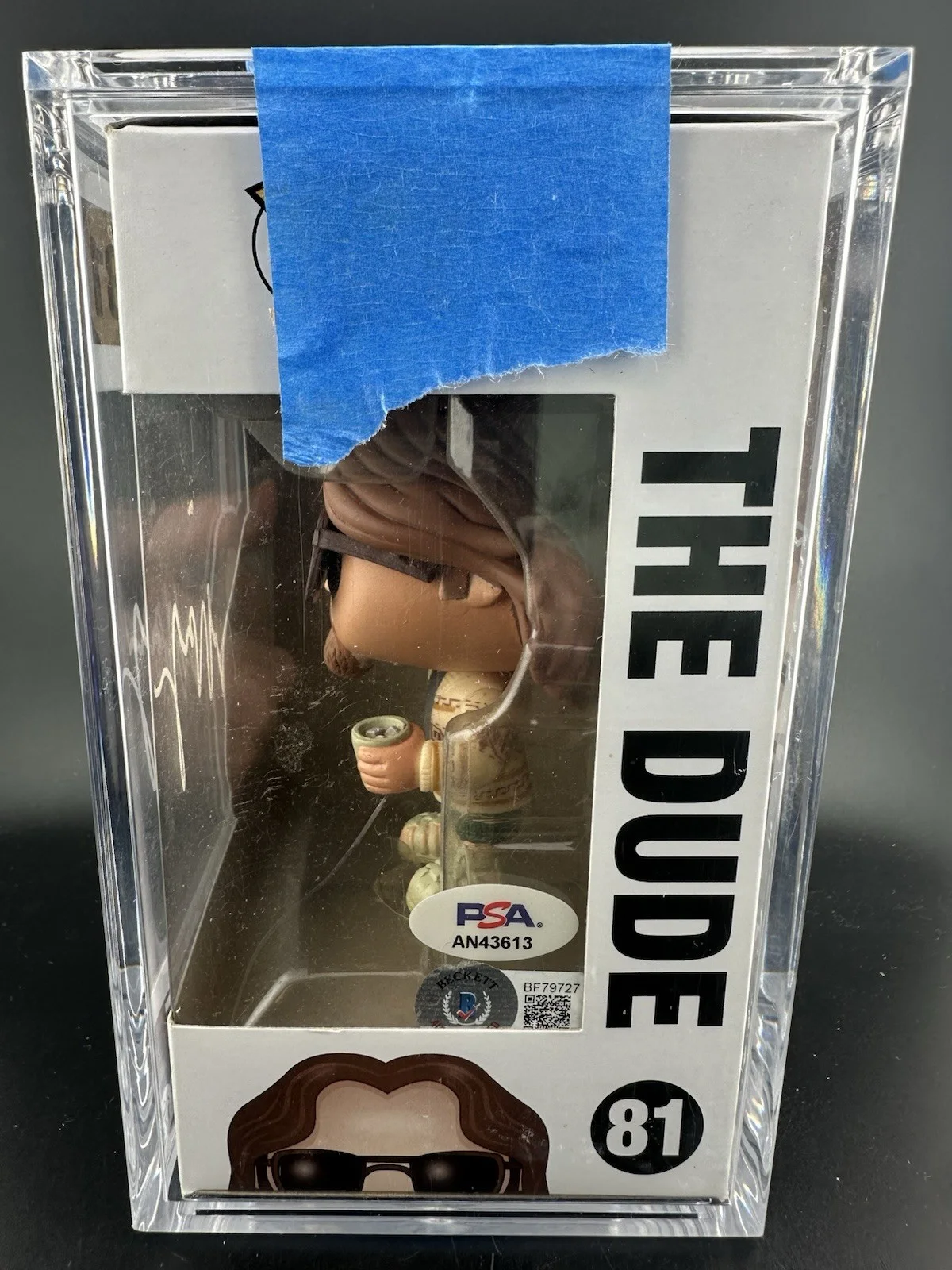 Jeff Bridges Signed Autographed Funko Pop #81 The Dude PSA/DNA Beckett Dual Auth, image 4