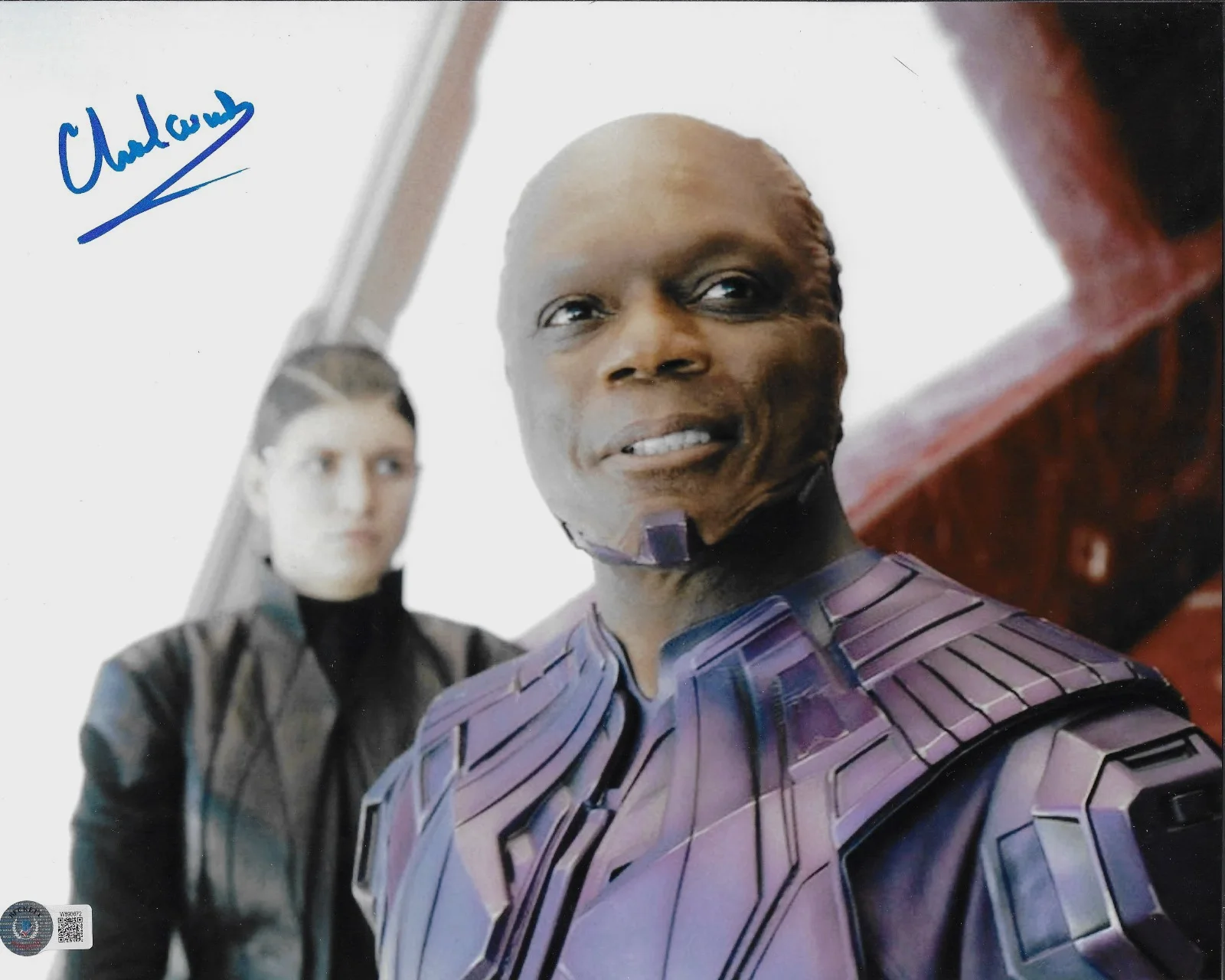 Chukwudi Iwuji — Chukwudi Iwuji Signed 11x14 Photo Marvel Beckett BAS Witnessed