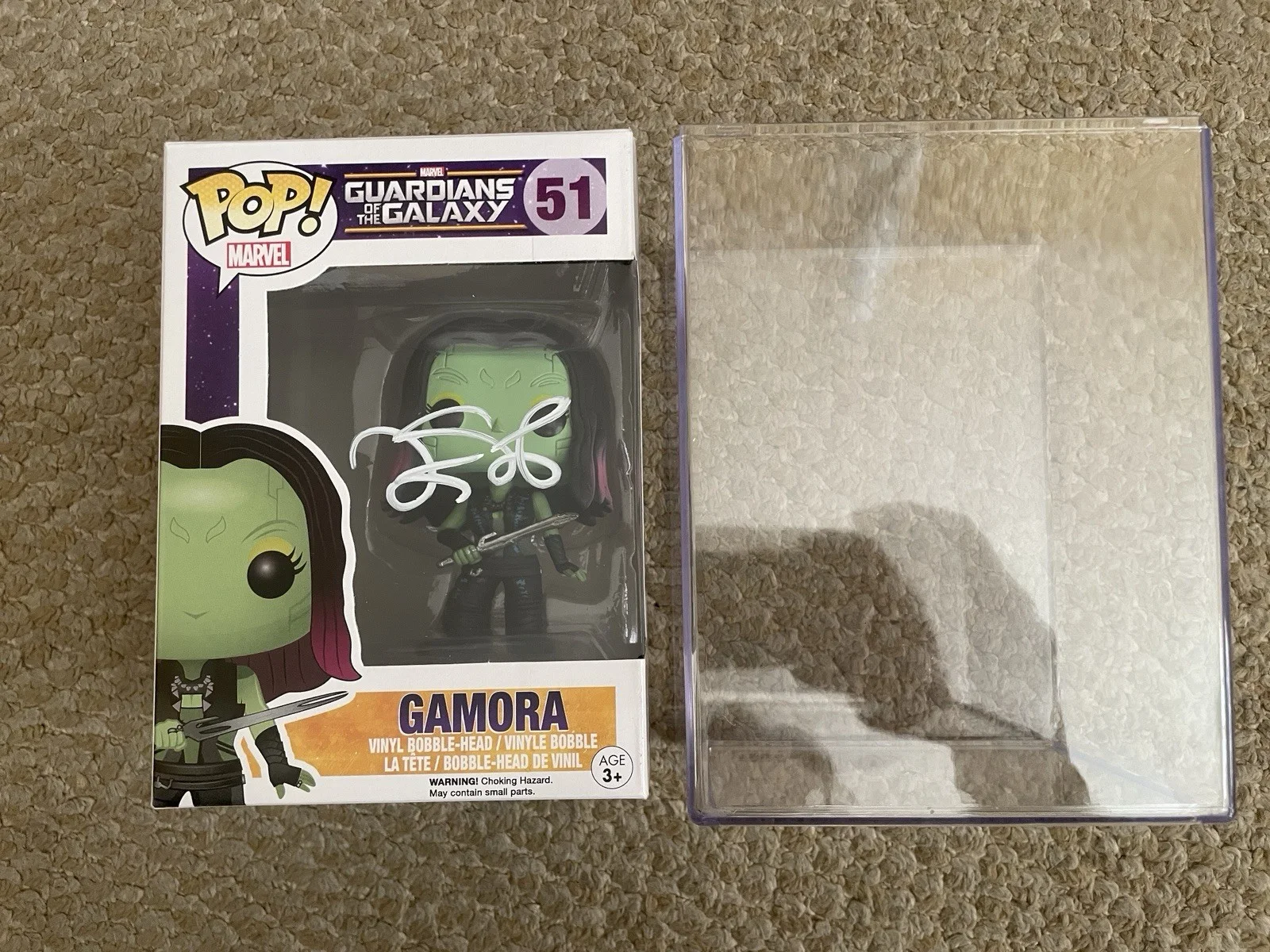 Zoe Saldana — Fanatics Zoe Saldana Guardians of the Galaxy Autographed Gamora #51 Funko Pop!, изображение 2