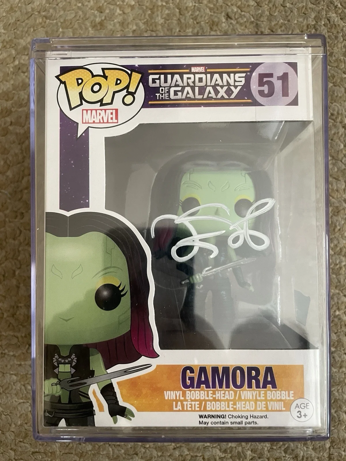 Zoe Saldana — Fanatics Zoe Saldana Guardians of the Galaxy Autographed Gamora #51 Funko Pop!, изображение 3