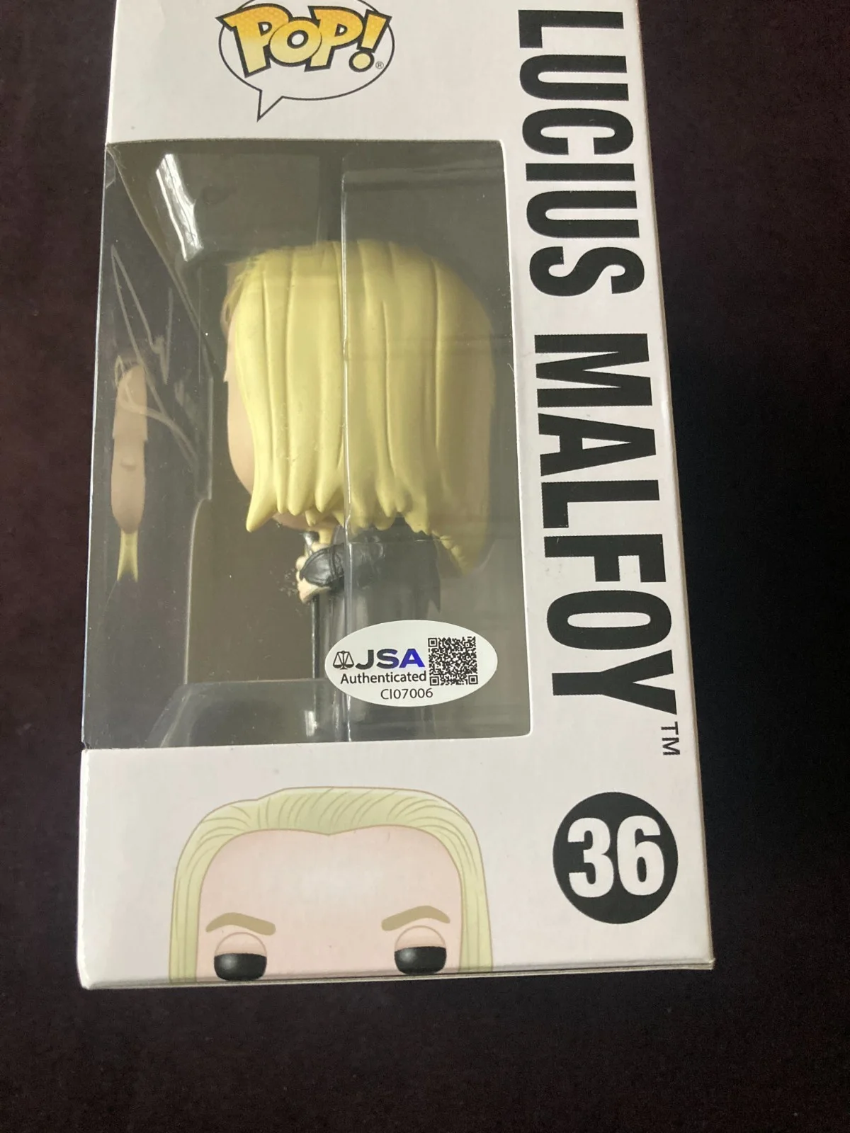 Jason Isaacs — Jason Isaacs Lucius Malfoy signed autographed Funko Pop #36 w/ case JSA, изображение 3