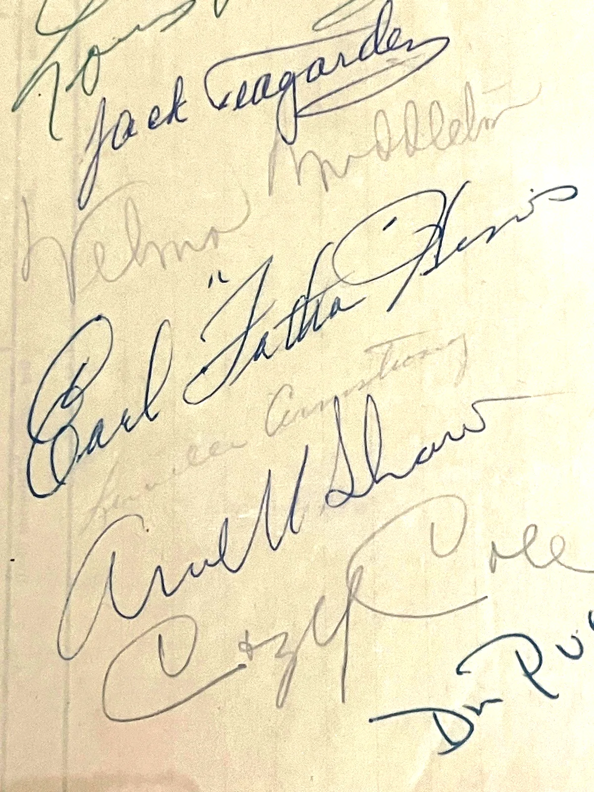Louis Armstrong and All-Stars Band Signed Telegram Autographed PSA Authenticated, image 4