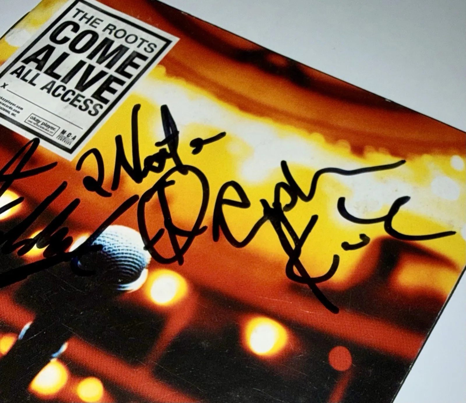 The Roots Come Alive All Access SIGNED CD Cover Insert - Autographed, image 3