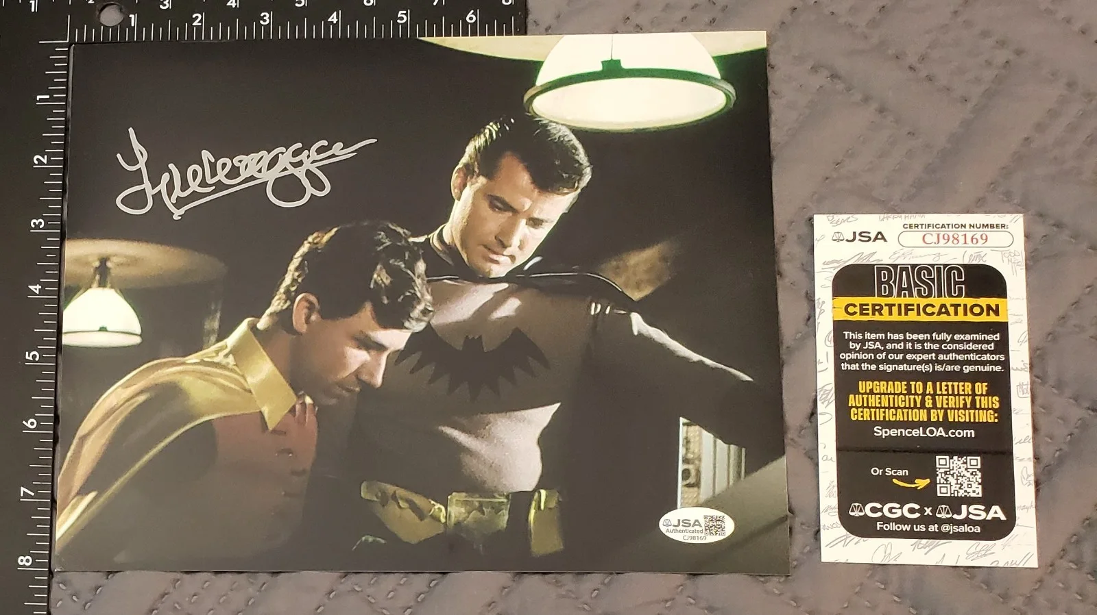 Lyle Waggoner — Batman Lyle Waggoner Signed 8x10 Photo Matted Framed to 11x14 (JSA) Steve Trevor, изображение 3
